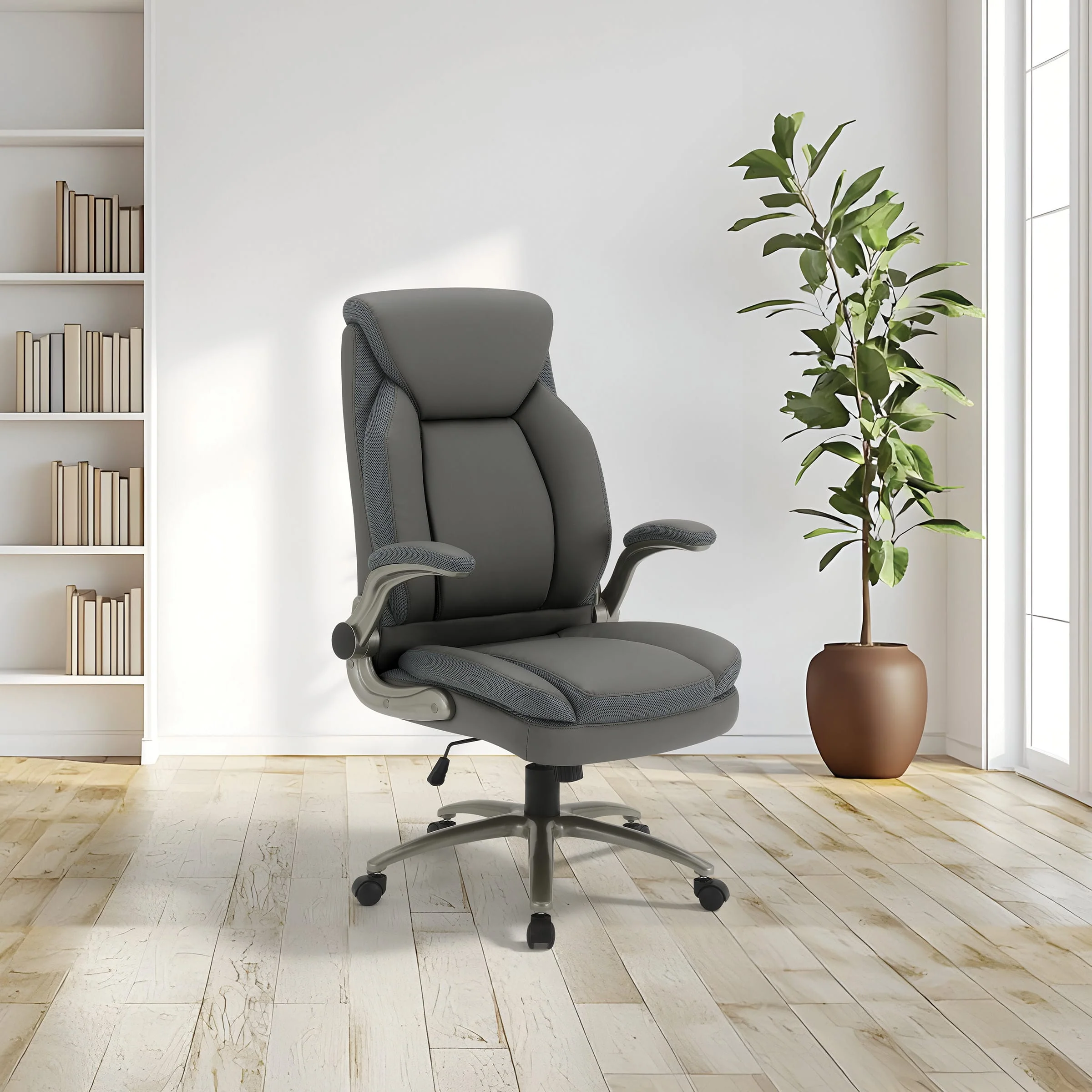 Office Star Pro Line II Big and Tall Leather Chair [ECH14517BT] - Image 3