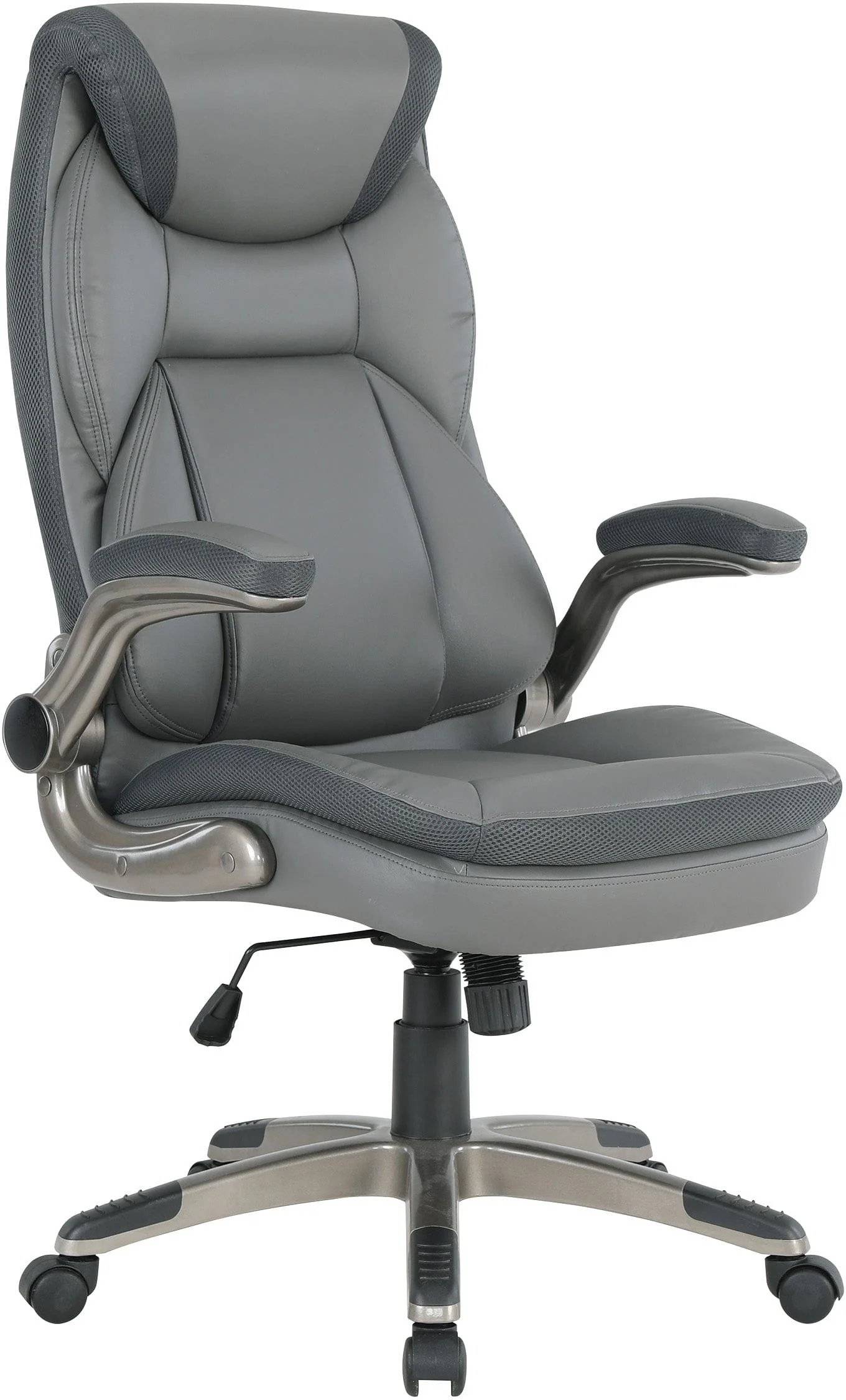 Office Star Exec Bonded Leather Office Chair with Nylon Base [ECH1705] - Image 4
