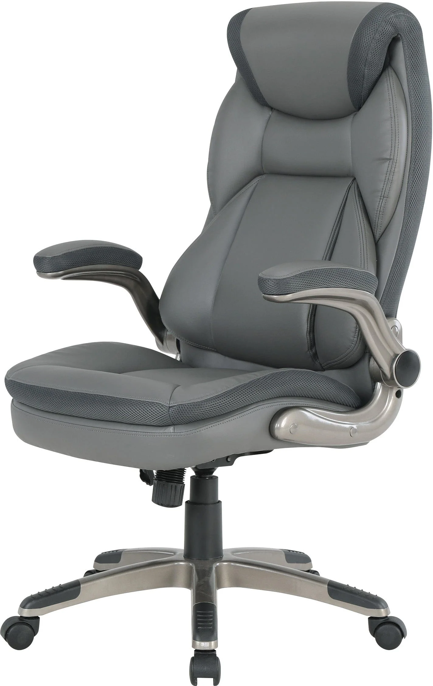 Office Star Exec Bonded Leather Office Chair with Nylon Base [ECH1705] - Image 7