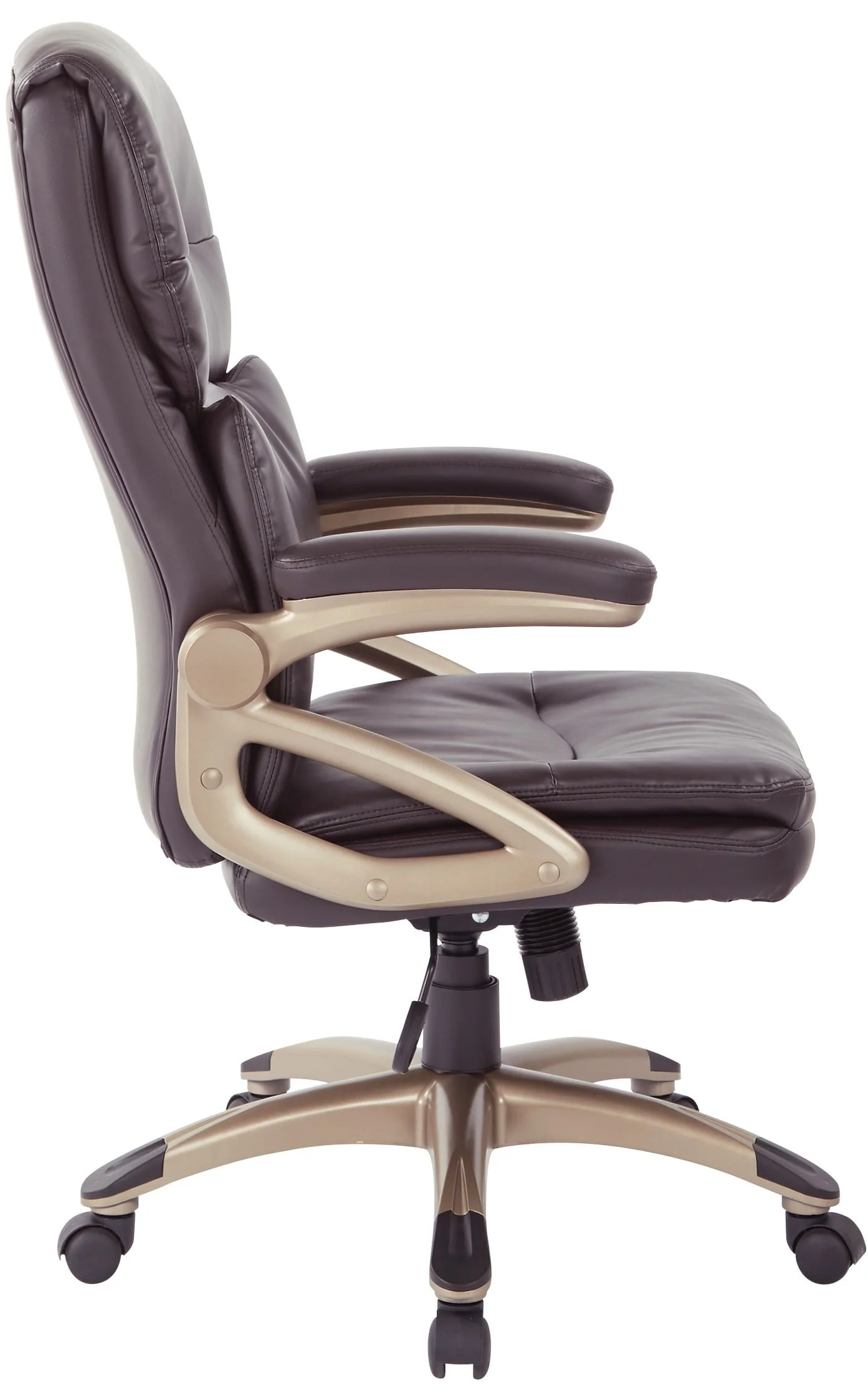 Office Star High Back Espresso Leather Executive Manager's Chair [ECH91231] - Image 3