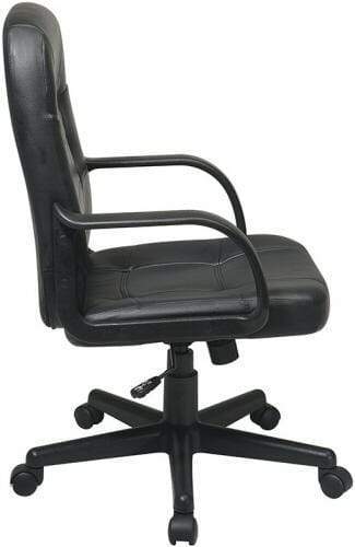Work Smart Eco Leather Mid Back Office Chair [EC3393] - Image 3