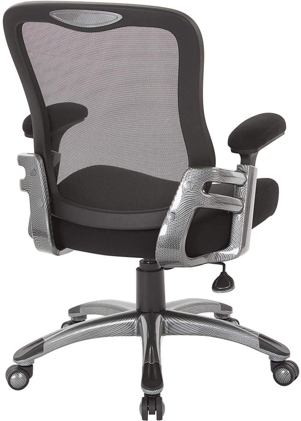 Office Star Faux Leather Mesh Back Manager’s Chair [EMH6918T] - Image 6