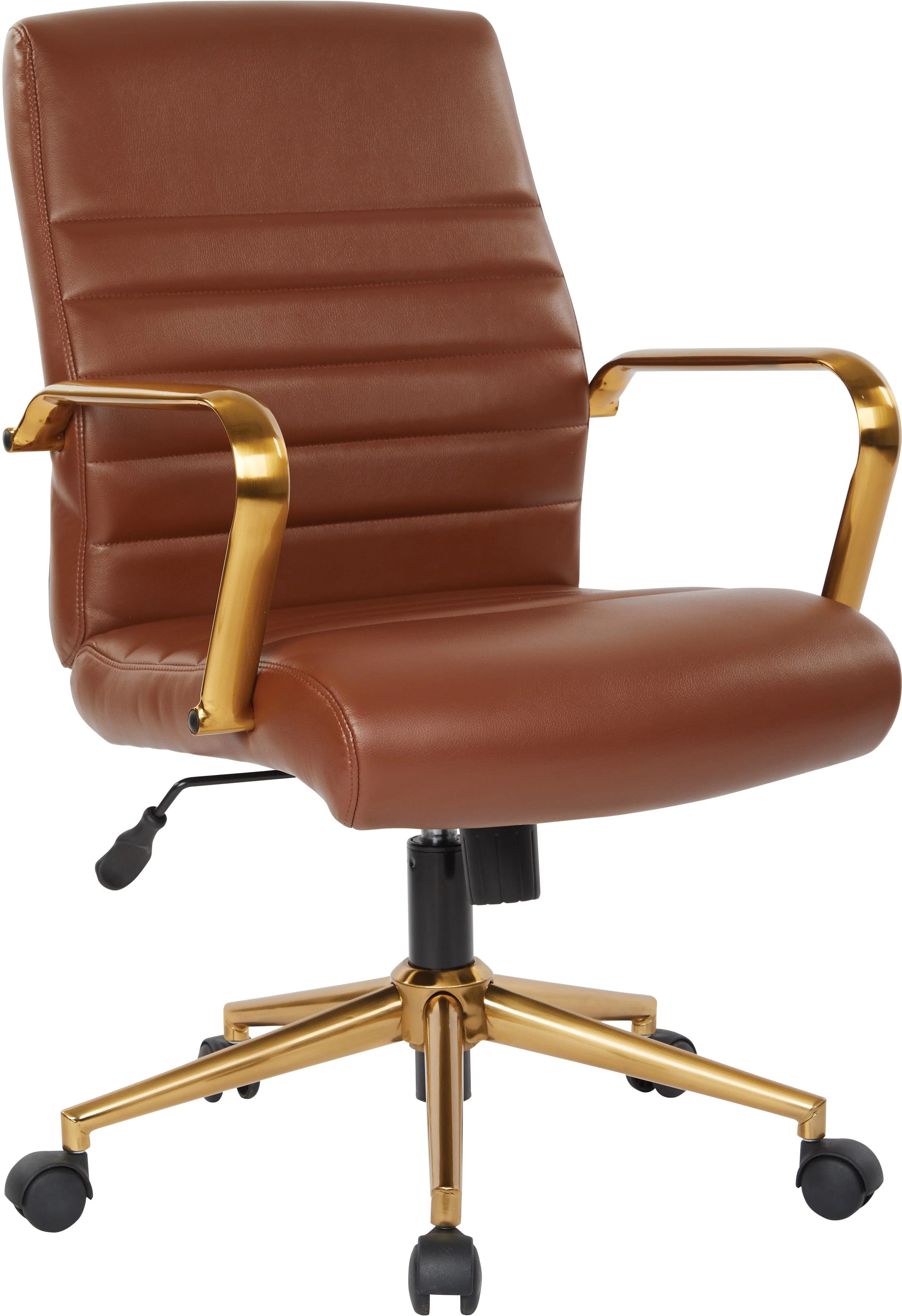 Office Star Baldwin Mid-Back Faux Leather Chair [FL22991G] - Image 3