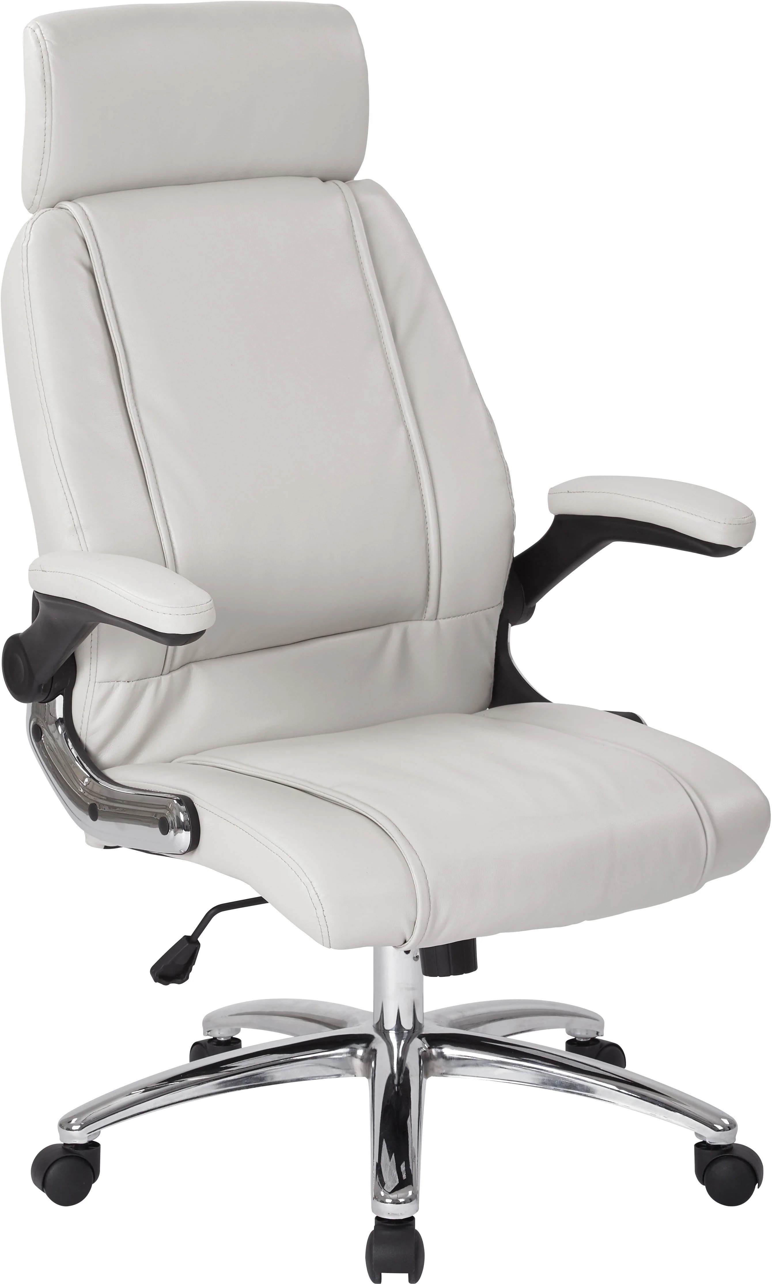 Work Smart™ Executive Faux Leather Chair Chrome Base [FL27513C] - Image 3