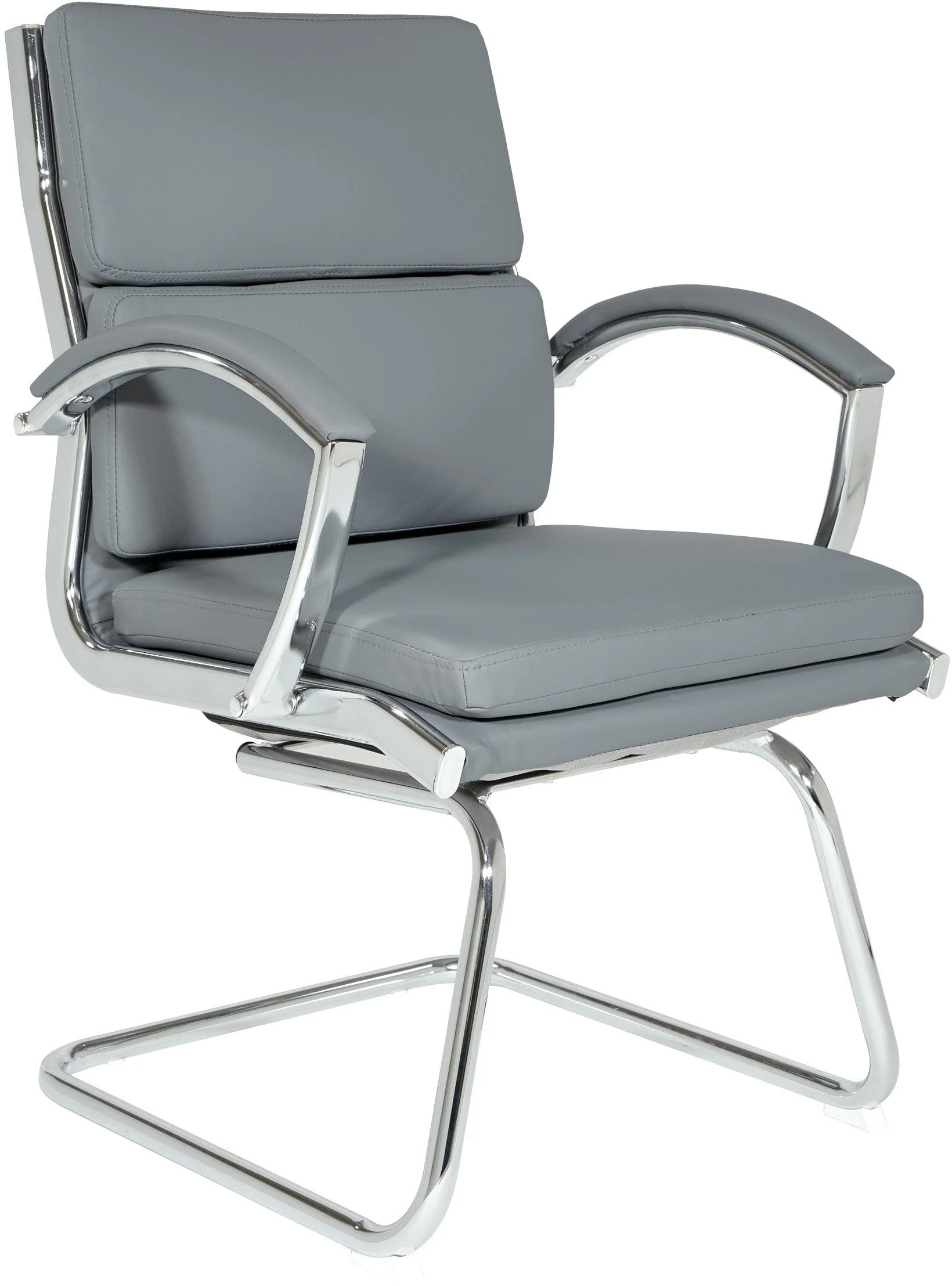 Office Star Mid-Back Faux Leather Visitor's Chair [FL5385C] - Image 3