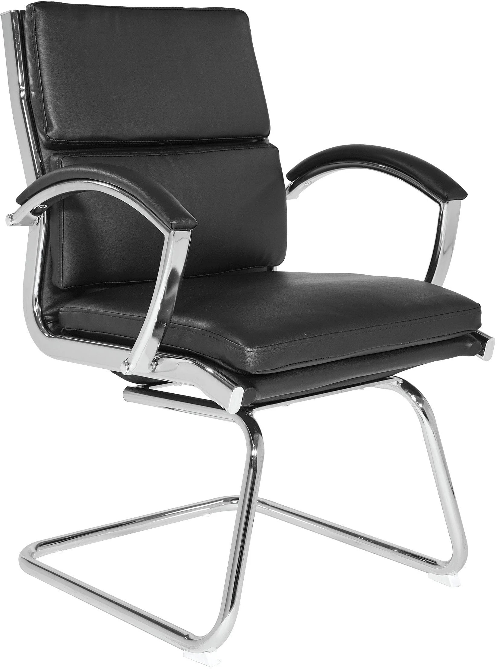 Office Star Mid-Back Faux Leather Visitor's Chair [FL5385C] - Image 4