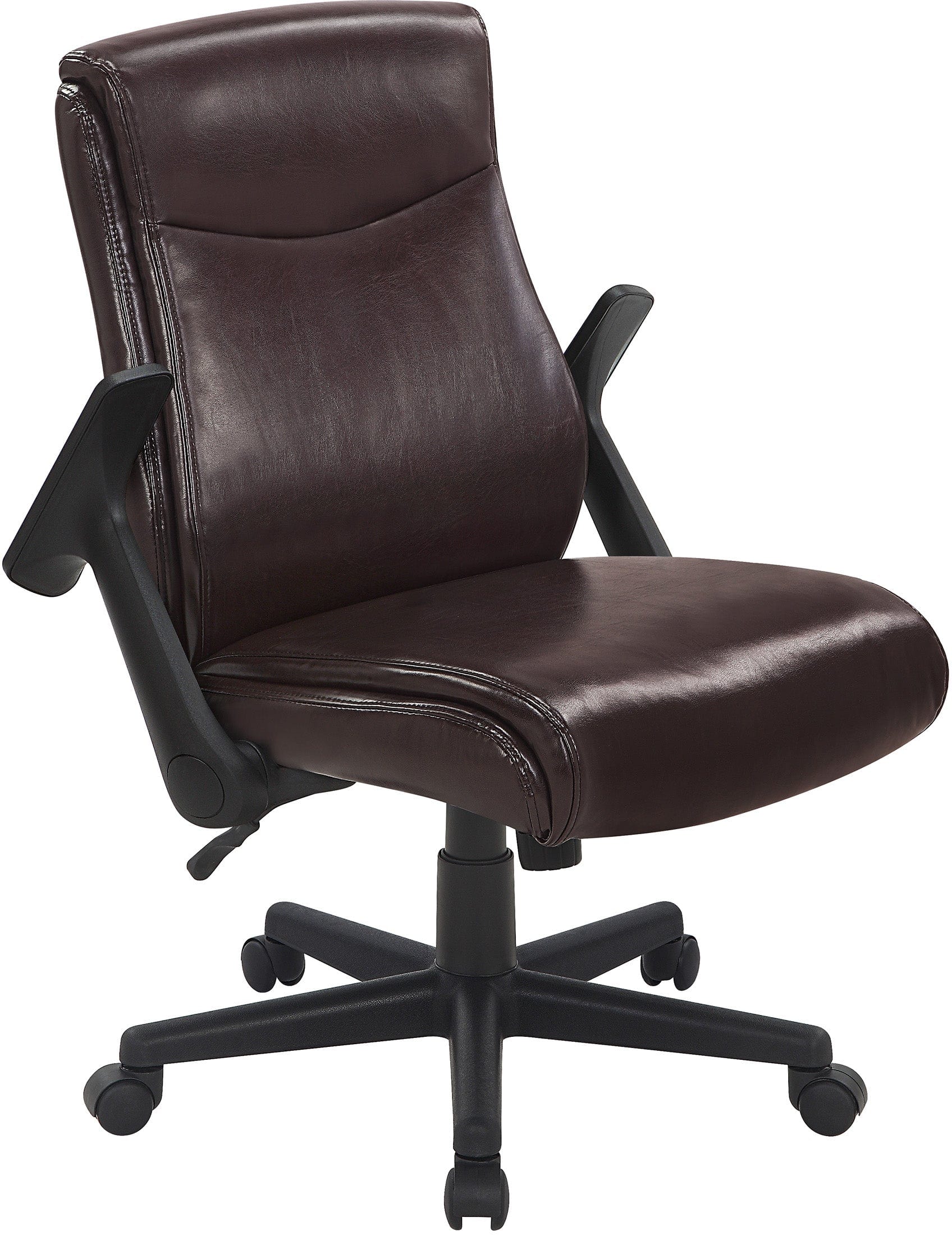 Office Star Mid Back Managers Chair with Flip Away Arms [FL91201] - Image 3