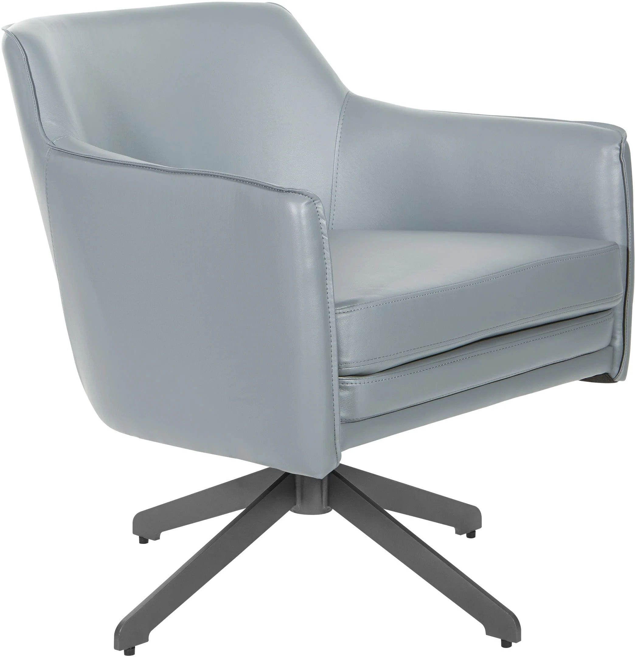Office Star Faux Leather Guest Chair [FLH5974BK] - Image 2