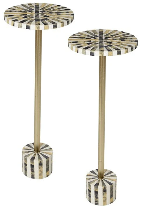 Office Star OSP Designs  Mosaic Accent Drink Table, 2-Pack [GCRRT]