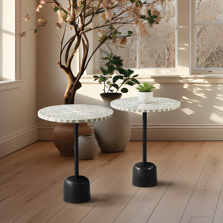 Office Star OSP Designs Mosaic Accent Table, 2-Pack [GCST] - Image 3