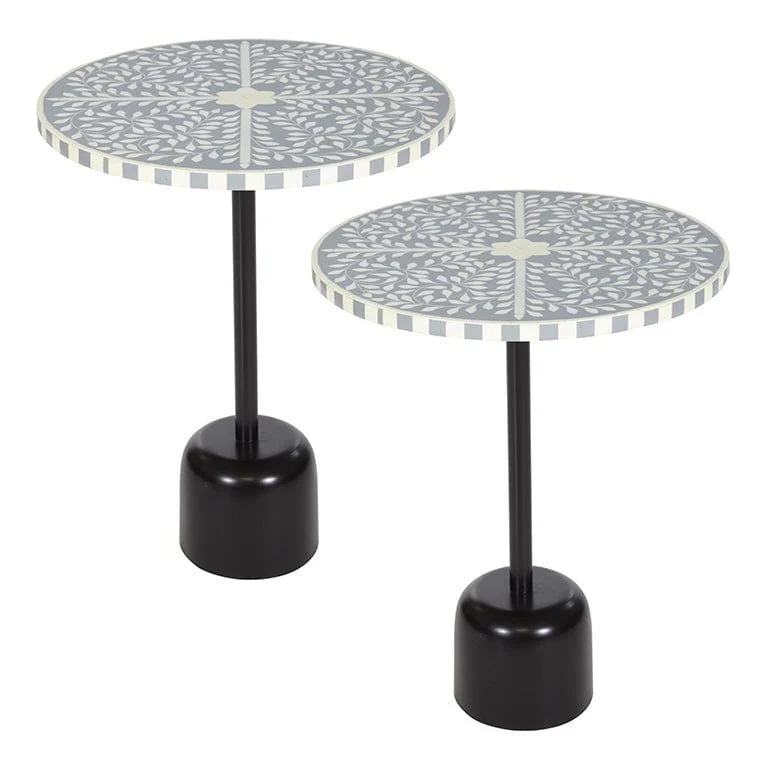 Office Star OSP Designs Mosaic Accent Table, 2-Pack [GCST] - Image 8