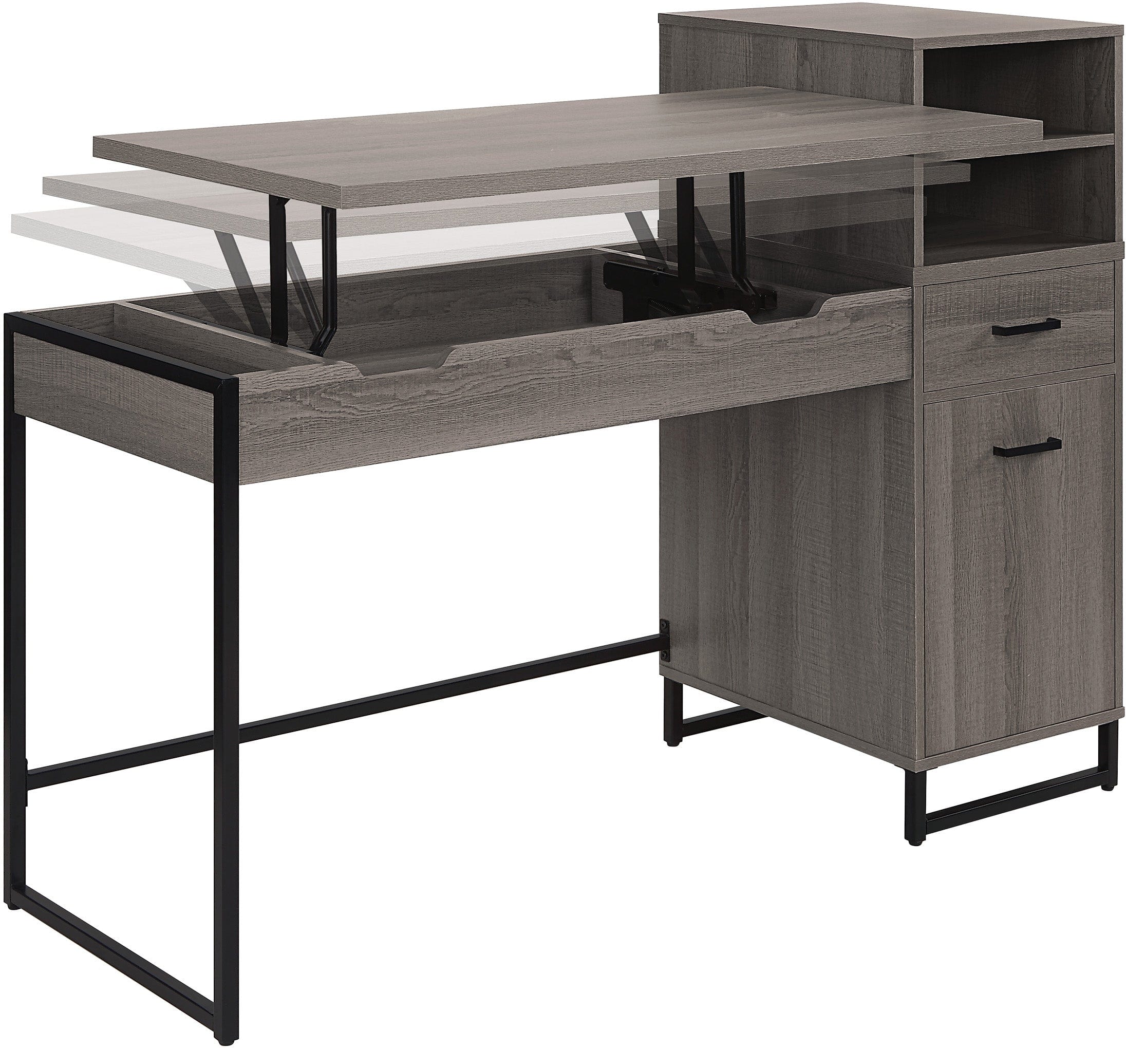 Office Star Hagney Lane Sit-To-Stand Desk [HGN784] - Image 2