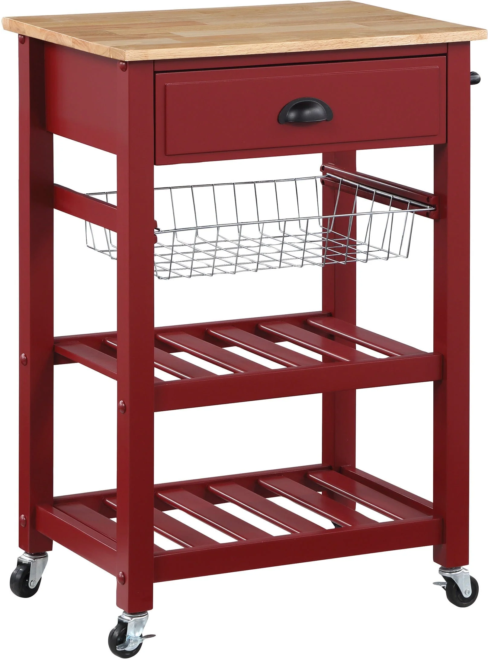 Office Star Hampton Kitchen Cart [HMPNW] - Image 3