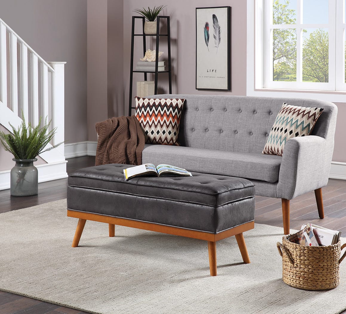 Office Star Ave Six Katheryn Storage Bench [KAT] - Image 2