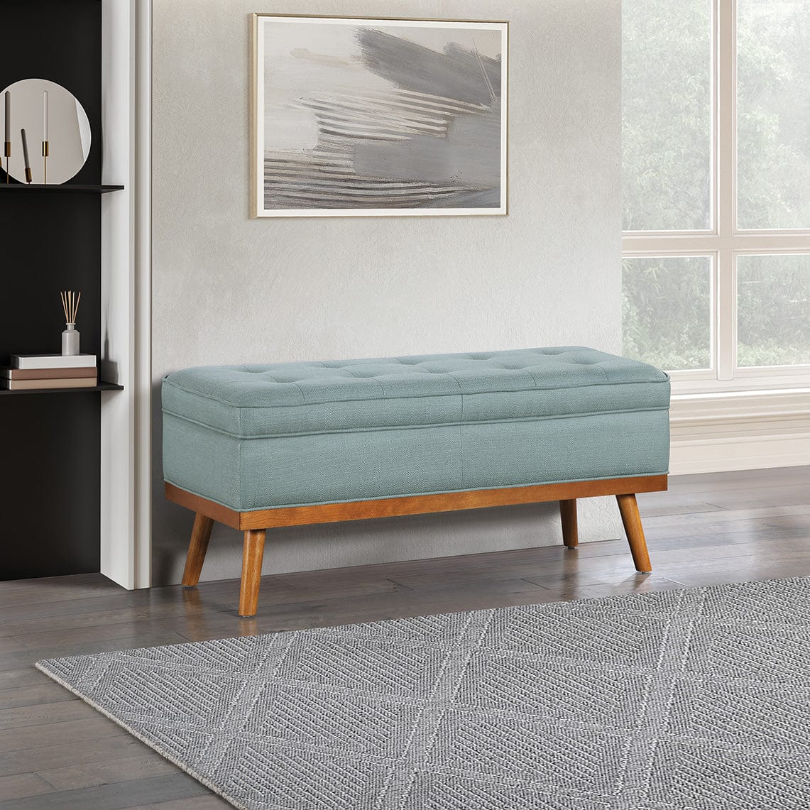Office Star Ave Six Katheryn Storage Bench [KAT] - Image 3