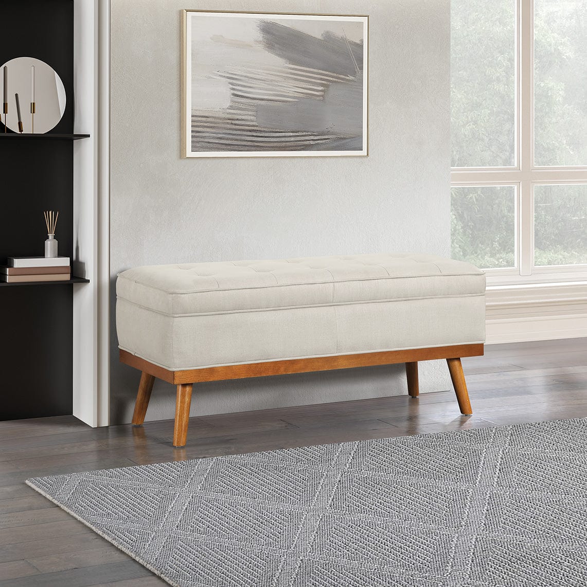 Office Star Ave Six Katheryn Storage Bench [KAT] - Image 6