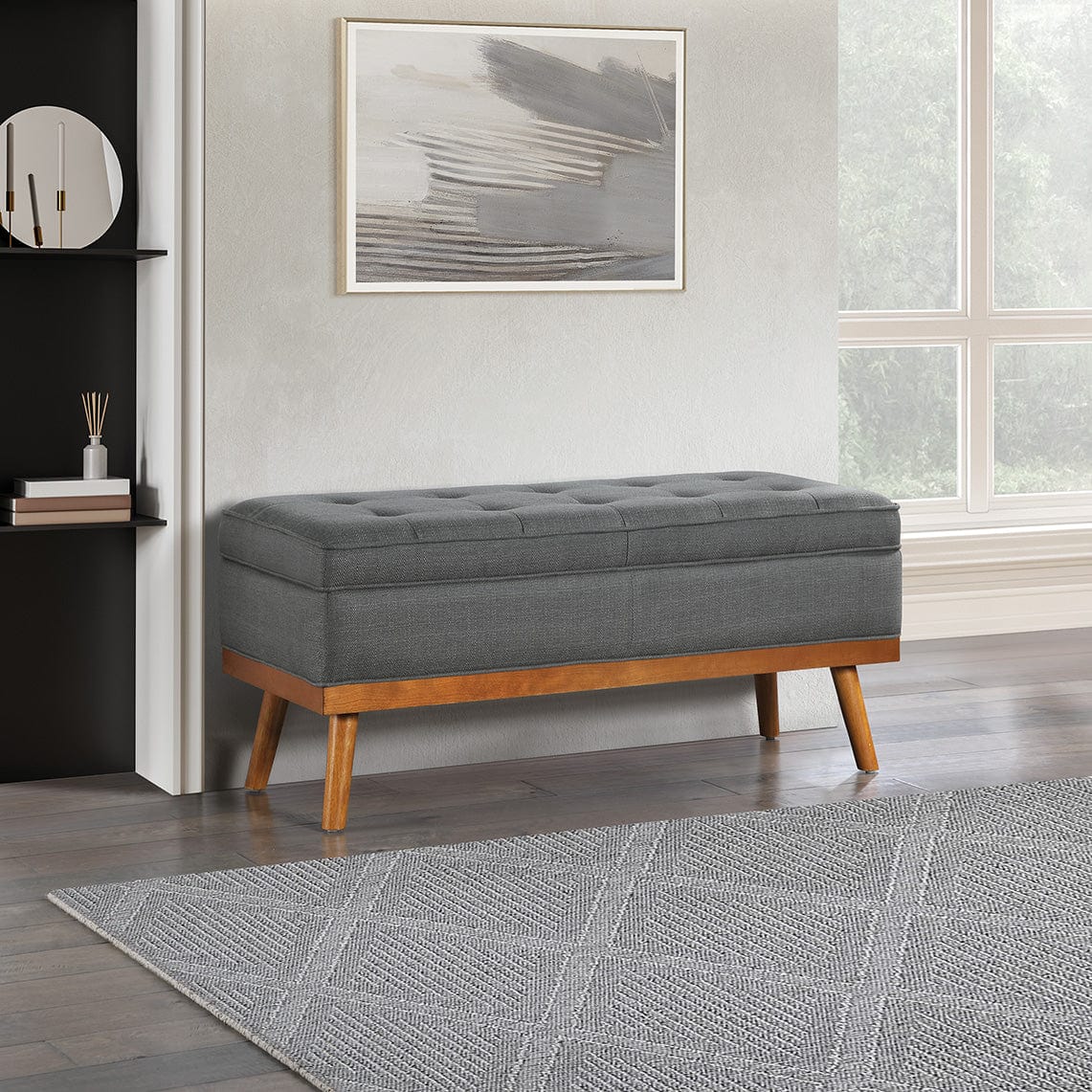 Office Star Ave Six Katheryn Storage Bench [KAT] - Image 7