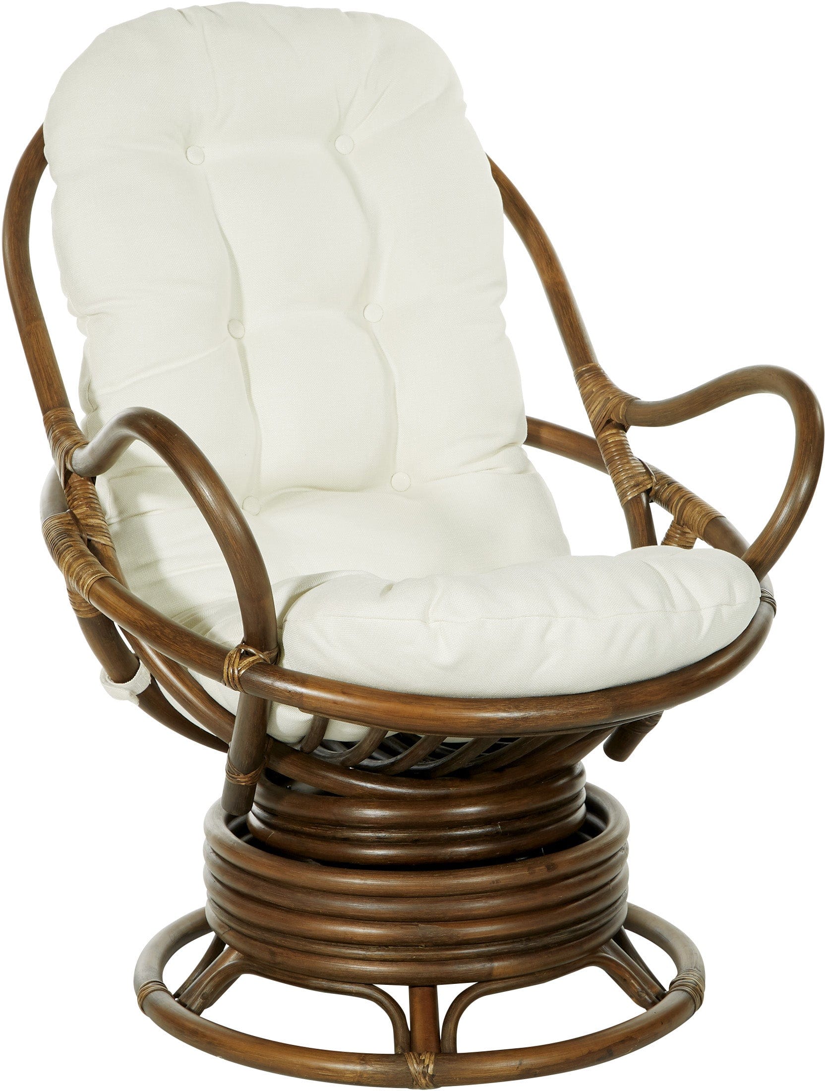 Office Star Kauai Rattan Swivel Rocker Chair [KAU320] - Image 2