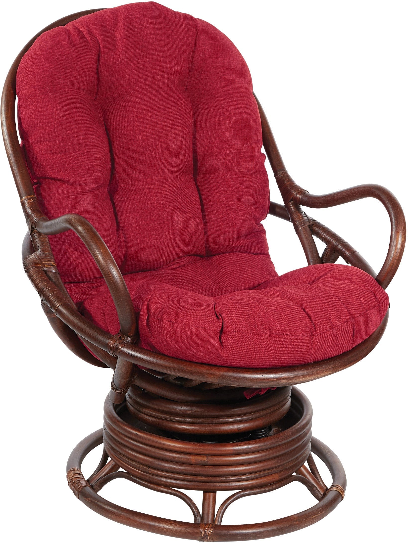 Office Star Kauai Rattan Swivel Rocker Chair [KAU320] - Image 3