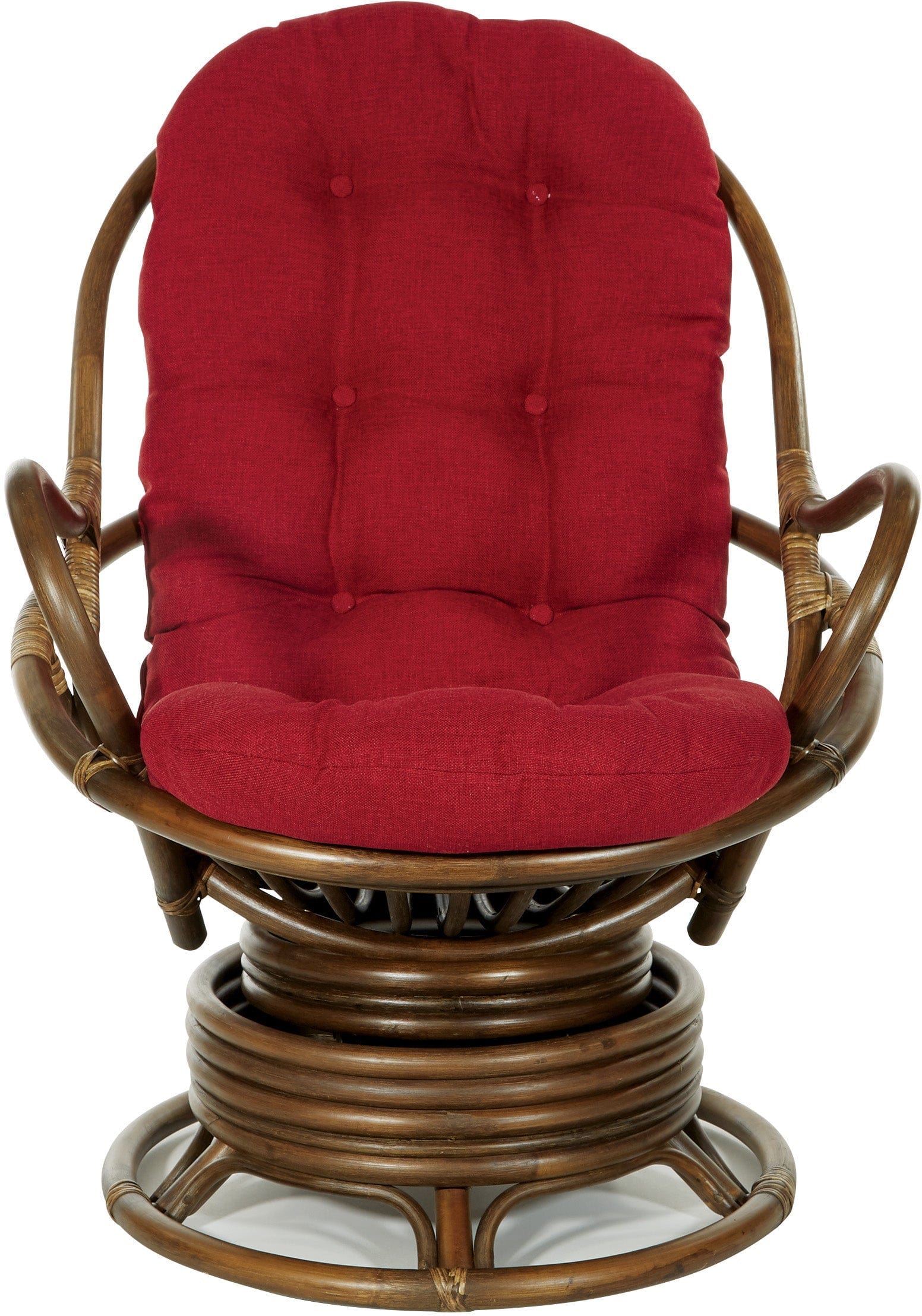 Office Star Kauai Rattan Swivel Rocker Chair [KAU320] - Image 6