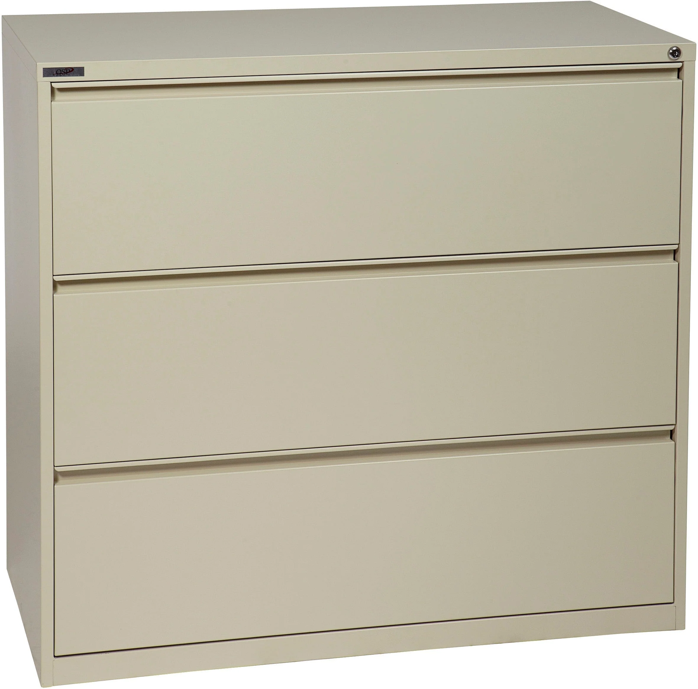 Office Star 3 Drawer Lateral File With Core-Removeable Lock & Adjustable Glides [LF3] - Image 10