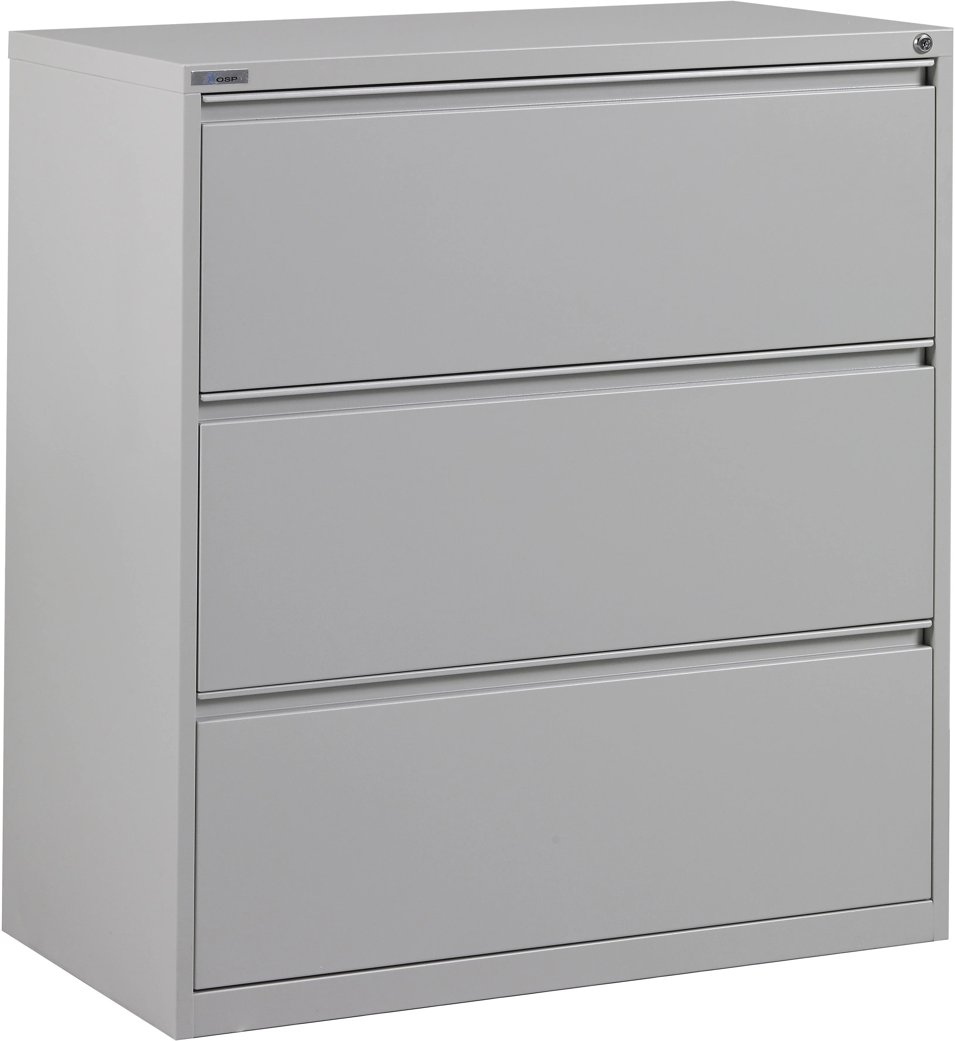 Office Star 3 Drawer Lateral File With Core-Removeable Lock & Adjustable Glides [LF3] - Image 3