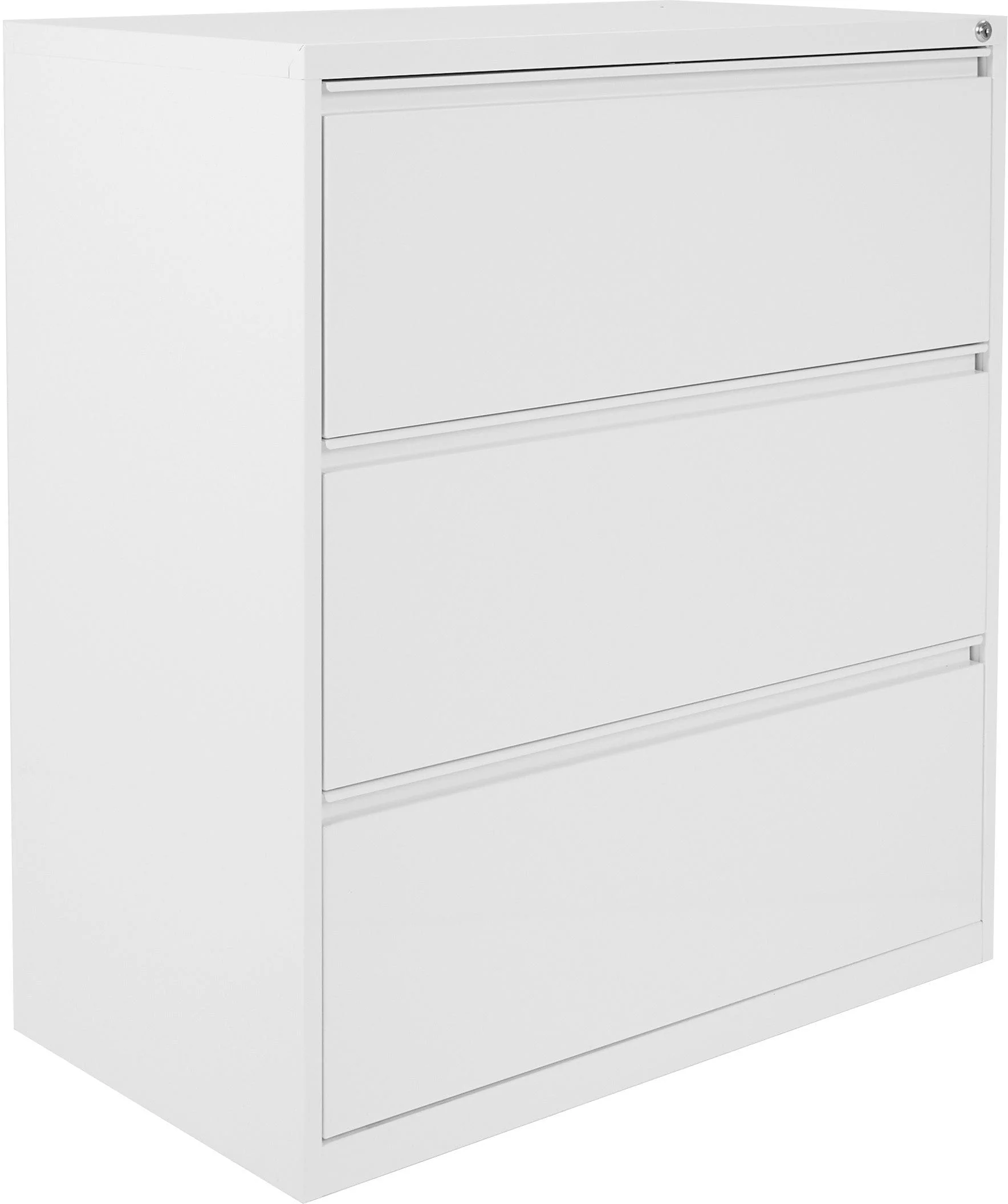 Office Star 3 Drawer Lateral File With Core-Removeable Lock & Adjustable Glides [LF3] - Image 7