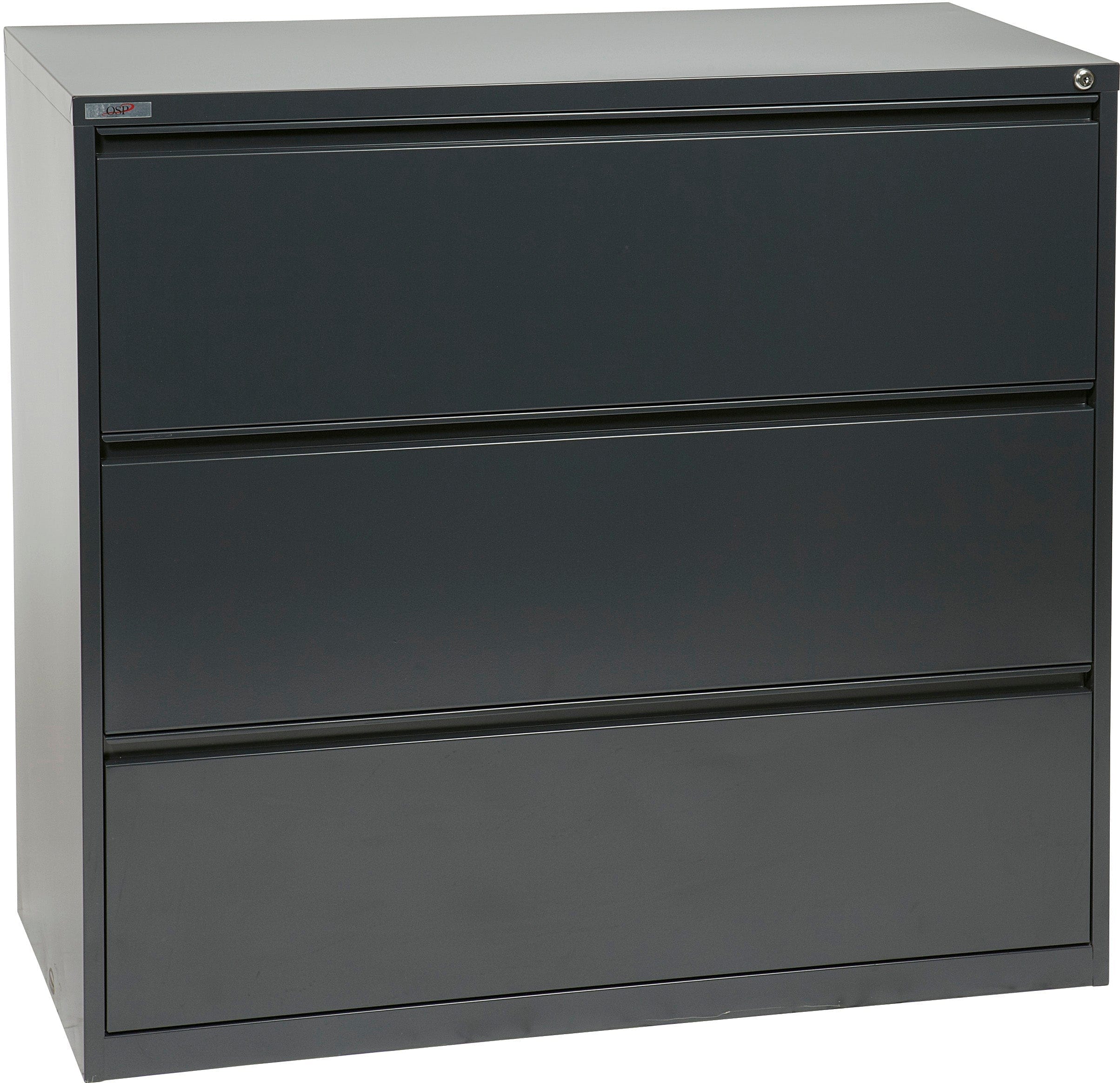 Office Star 3 Drawer Lateral File With Core-Removeable Lock & Adjustable Glides [LF3] - Image 8