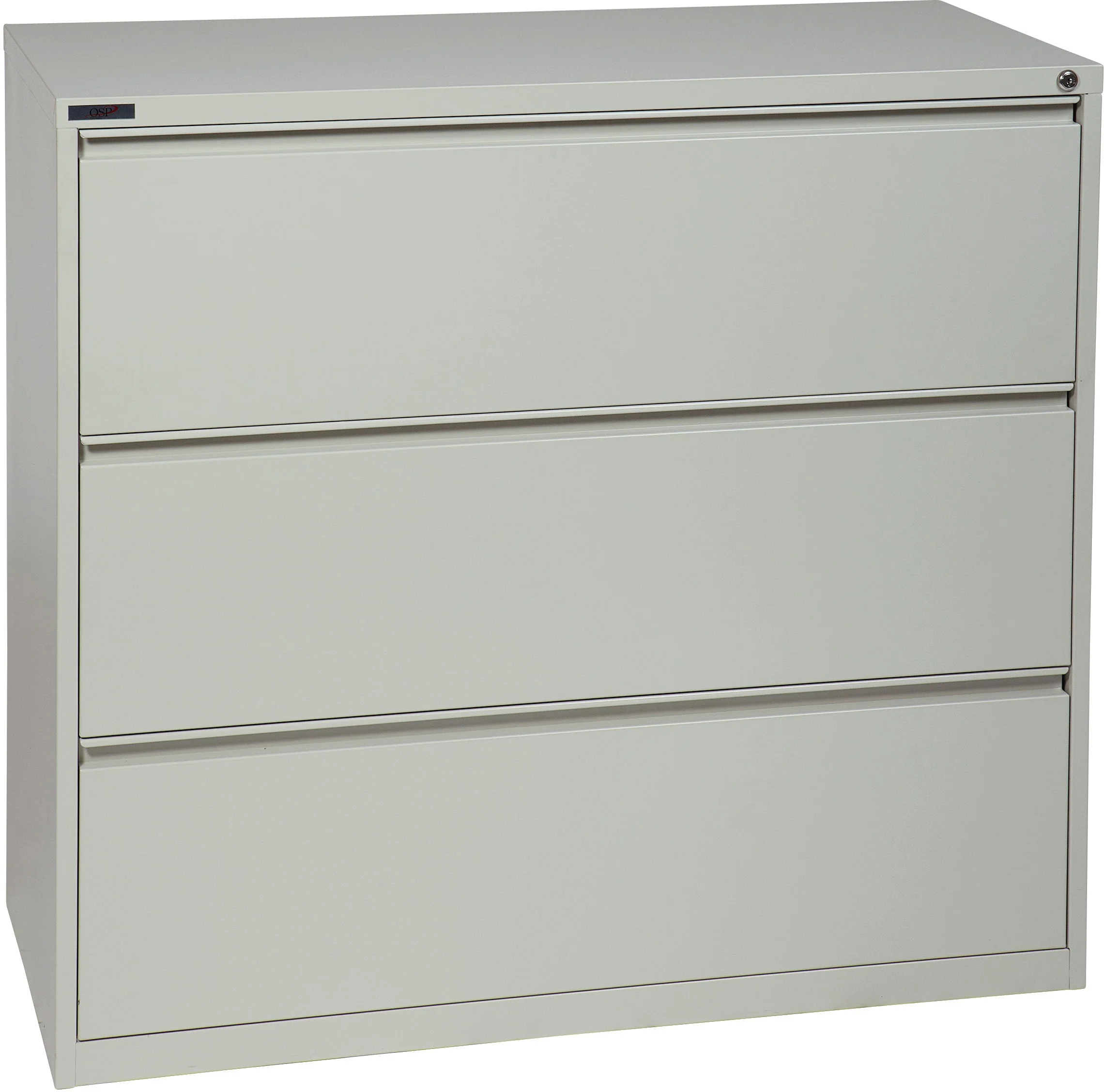Office Star 3 Drawer Lateral File With Core-Removeable Lock & Adjustable Glides [LF3] - Image 9