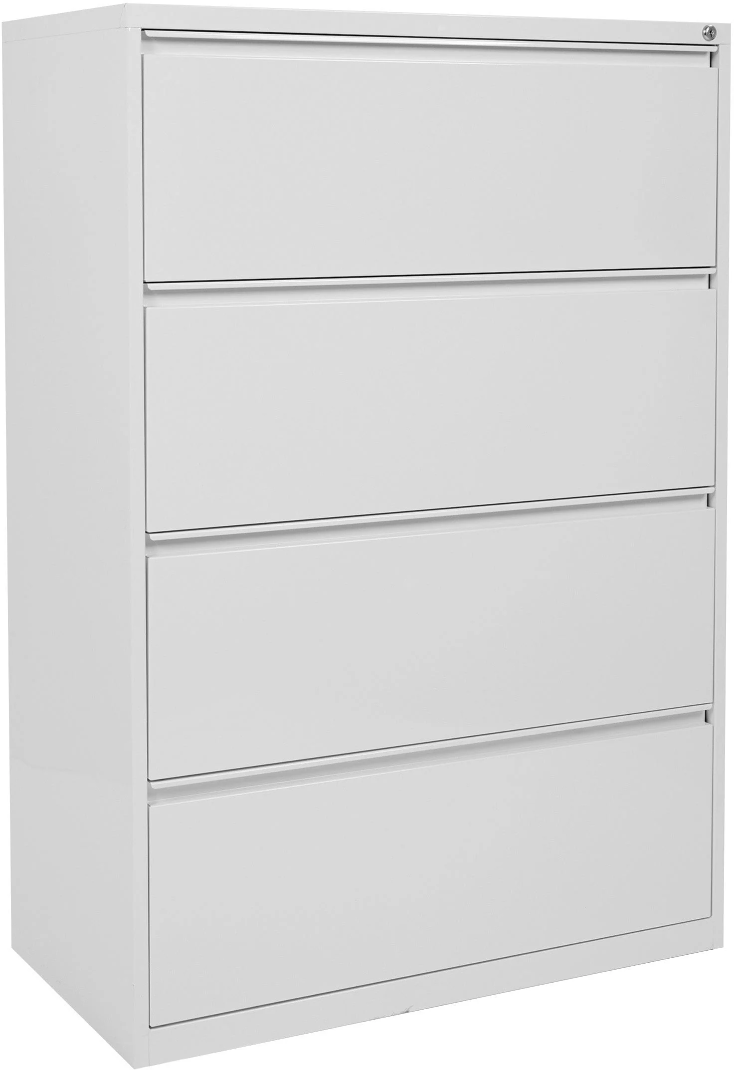 Office Star 4 Drawer Lateral File With Core-Removeable Lock & Adjustable Glides [LF4] - Image 6