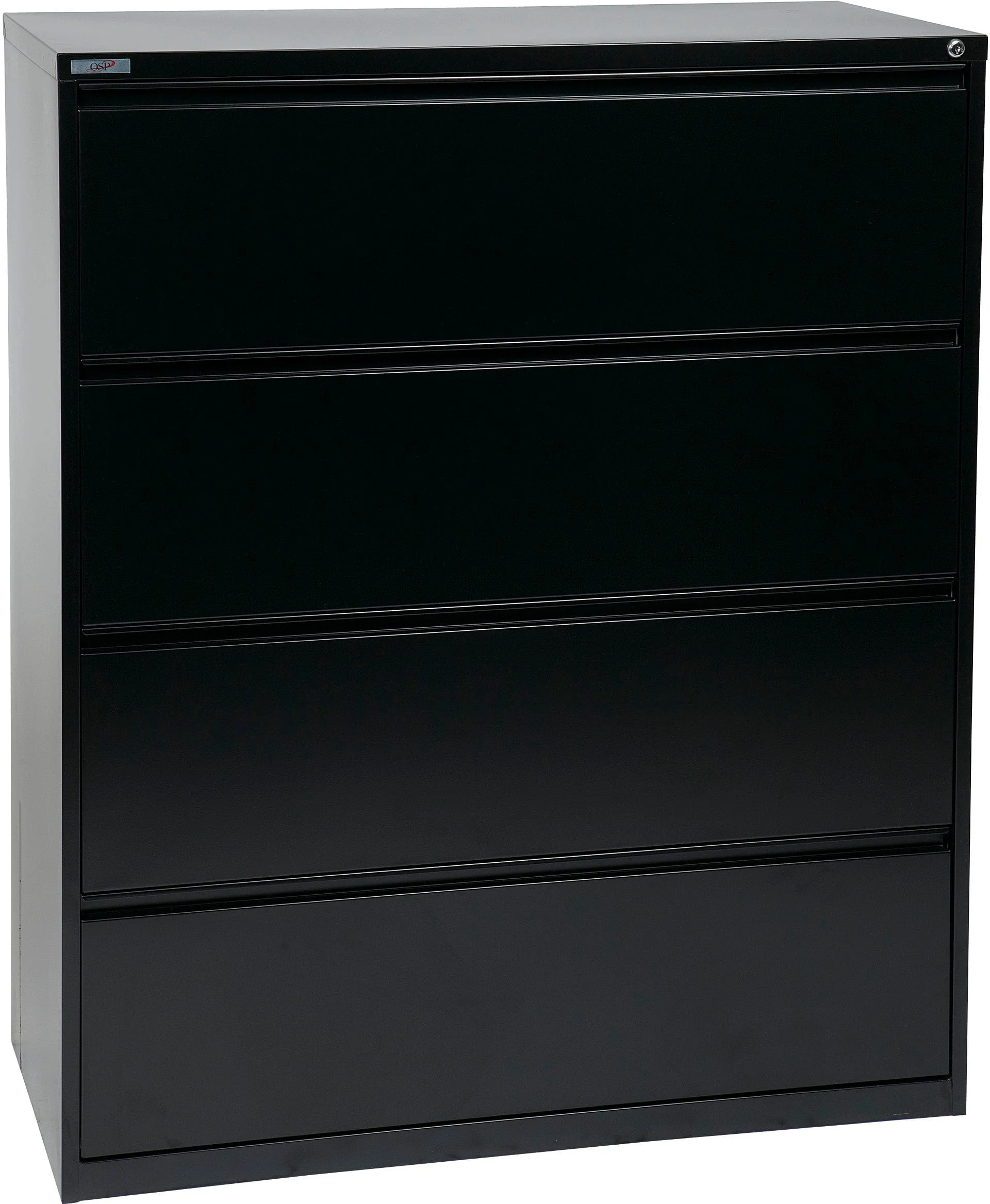 Office Star 4 Drawer Lateral File With Core-Removeable Lock & Adjustable Glides [LF4] - Image 7