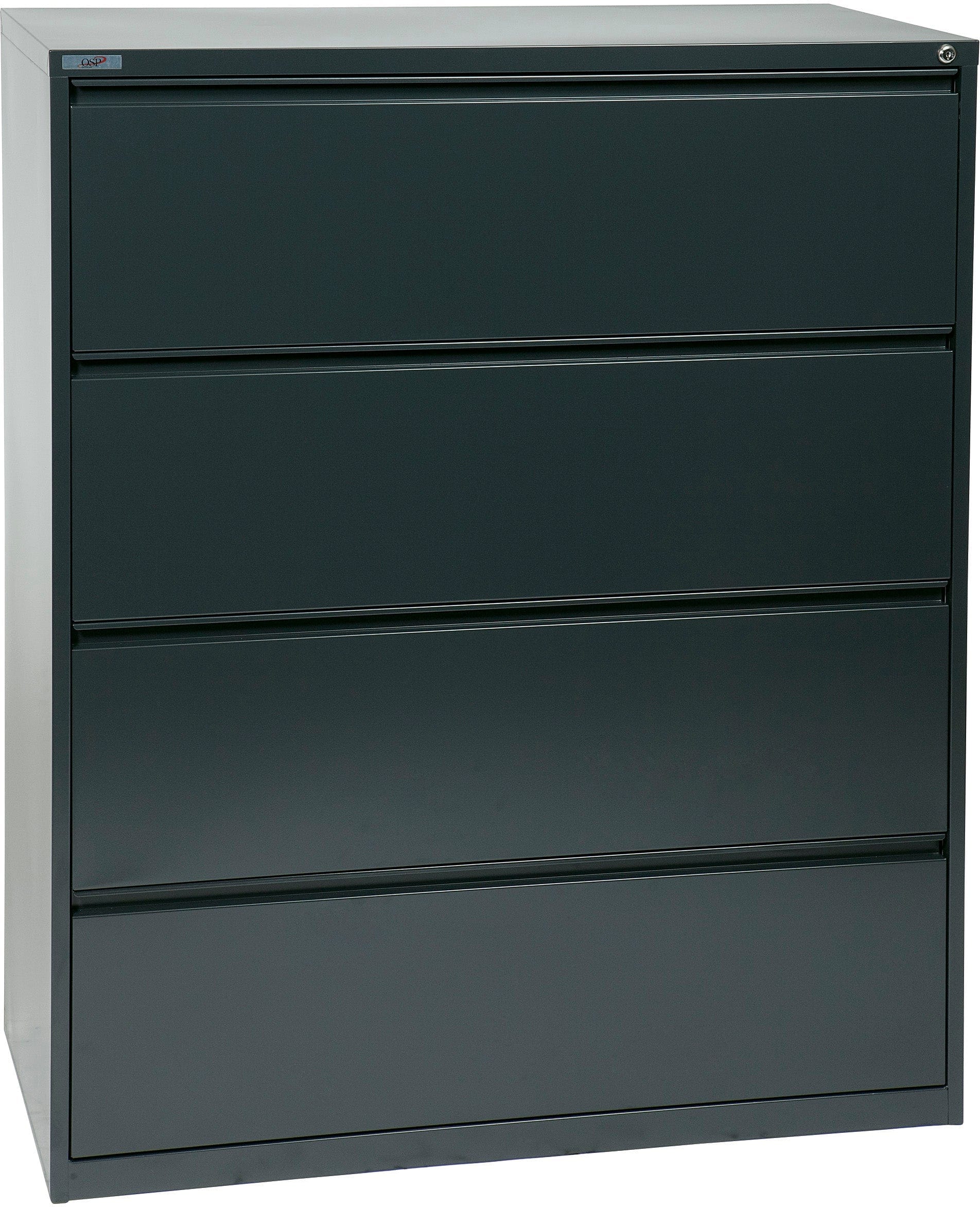 Office Star 4 Drawer Lateral File With Core-Removeable Lock & Adjustable Glides [LF4] - Image 8