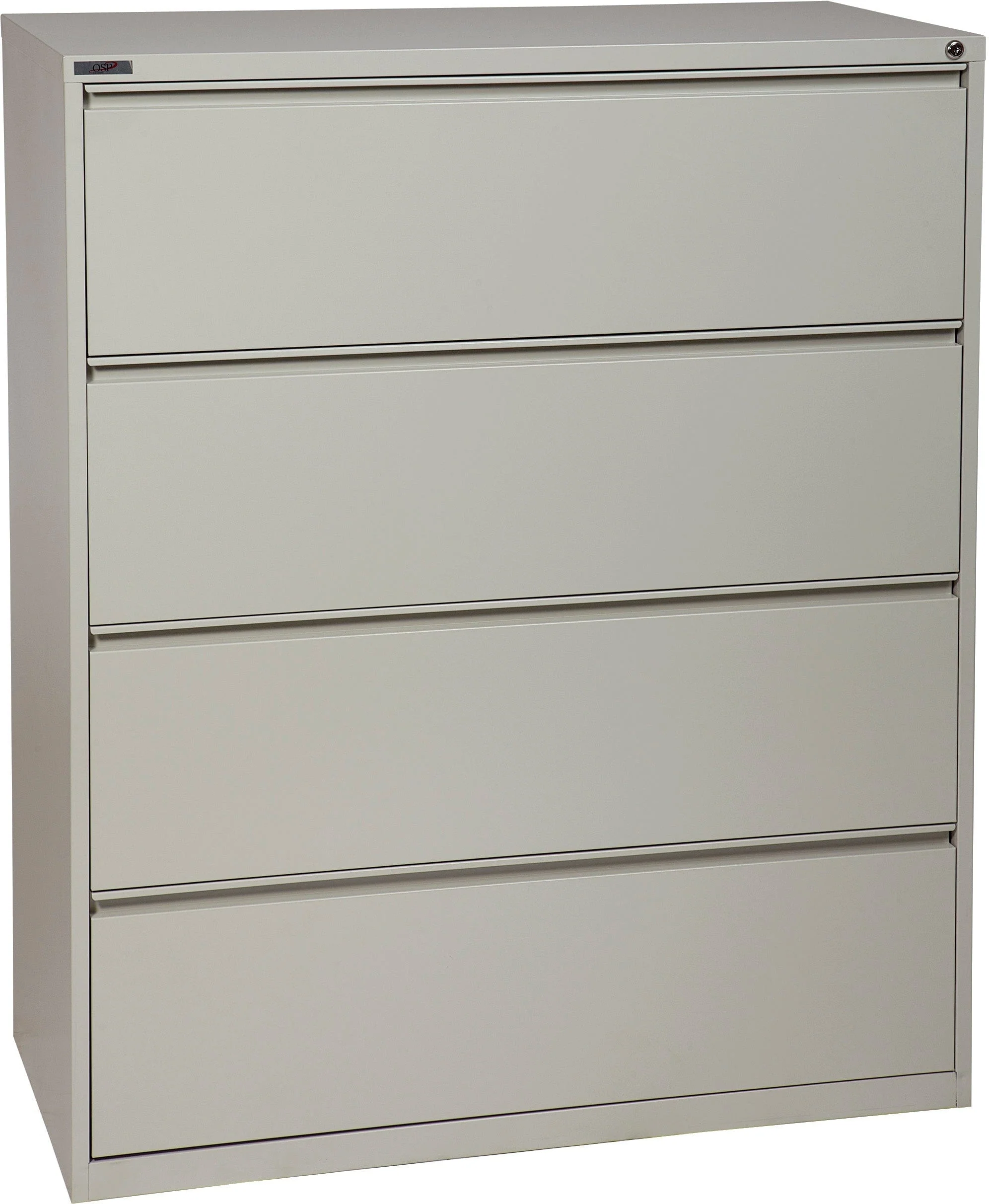 Office Star 4 Drawer Lateral File With Core-Removeable Lock & Adjustable Glides [LF4] - Image 9