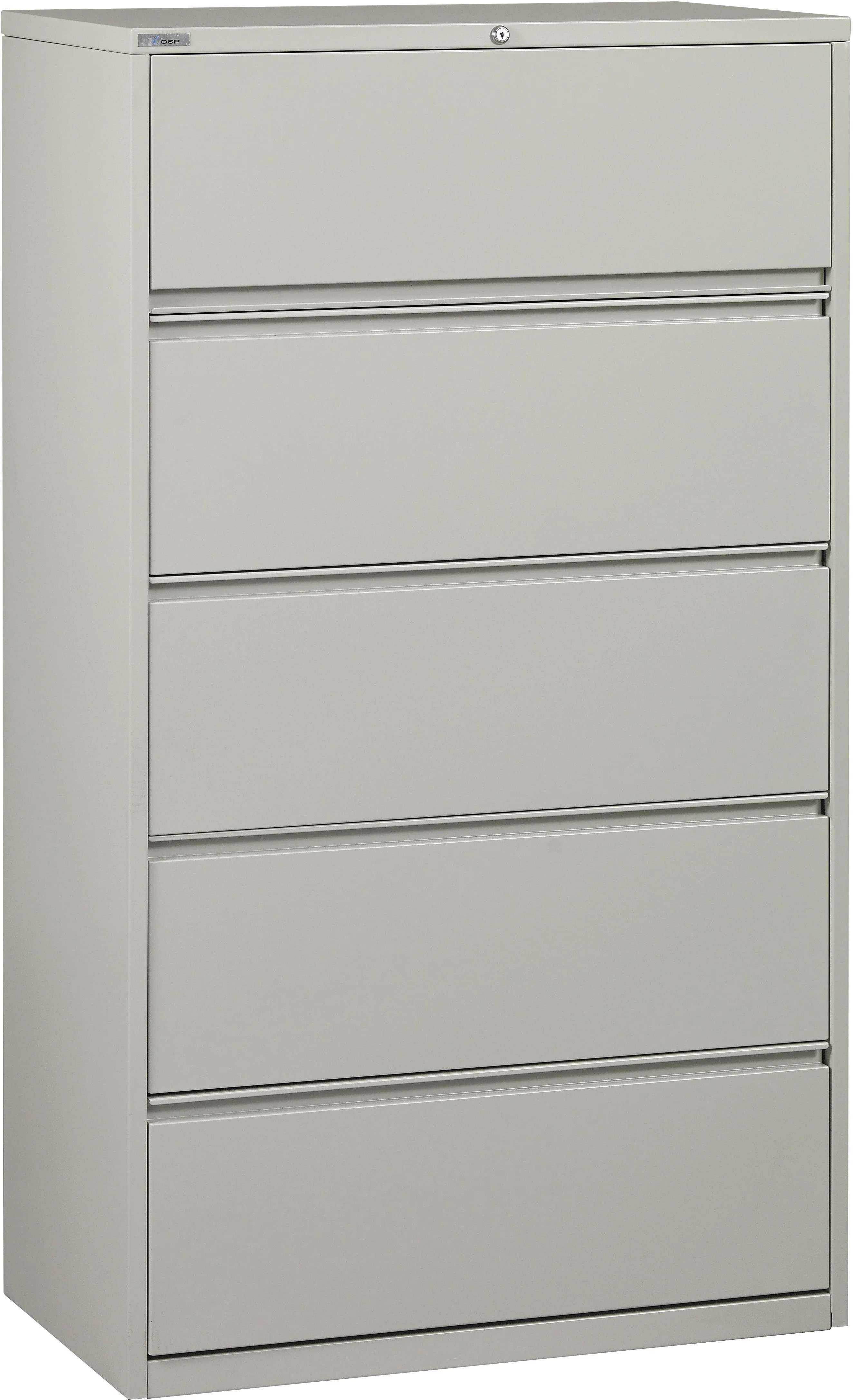 Office Star 5 Drawer Lateral File With Core-Removeable Lock & Adjustable Glides [LF5] - Image 3