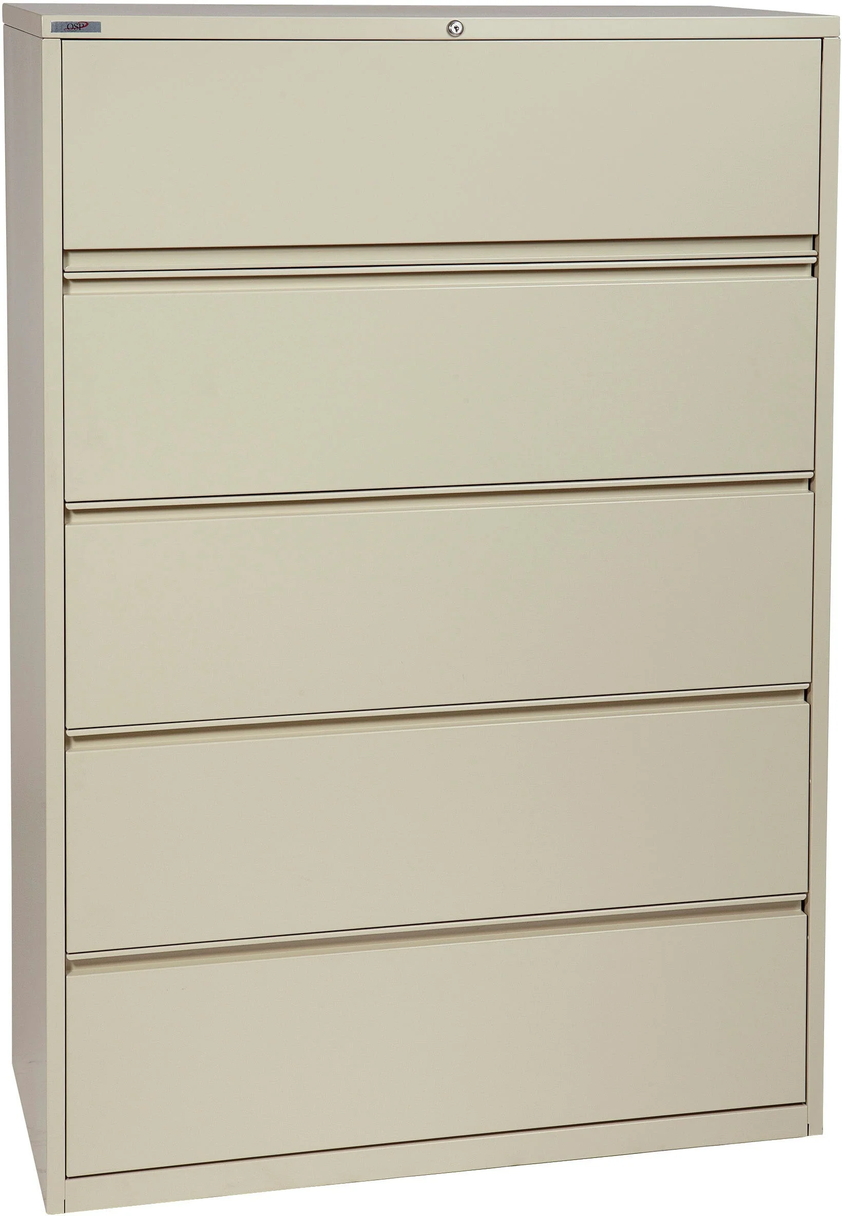 Office Star 5 Drawer Lateral File With Core-Removeable Lock & Adjustable Glides [LF5] - Image 6
