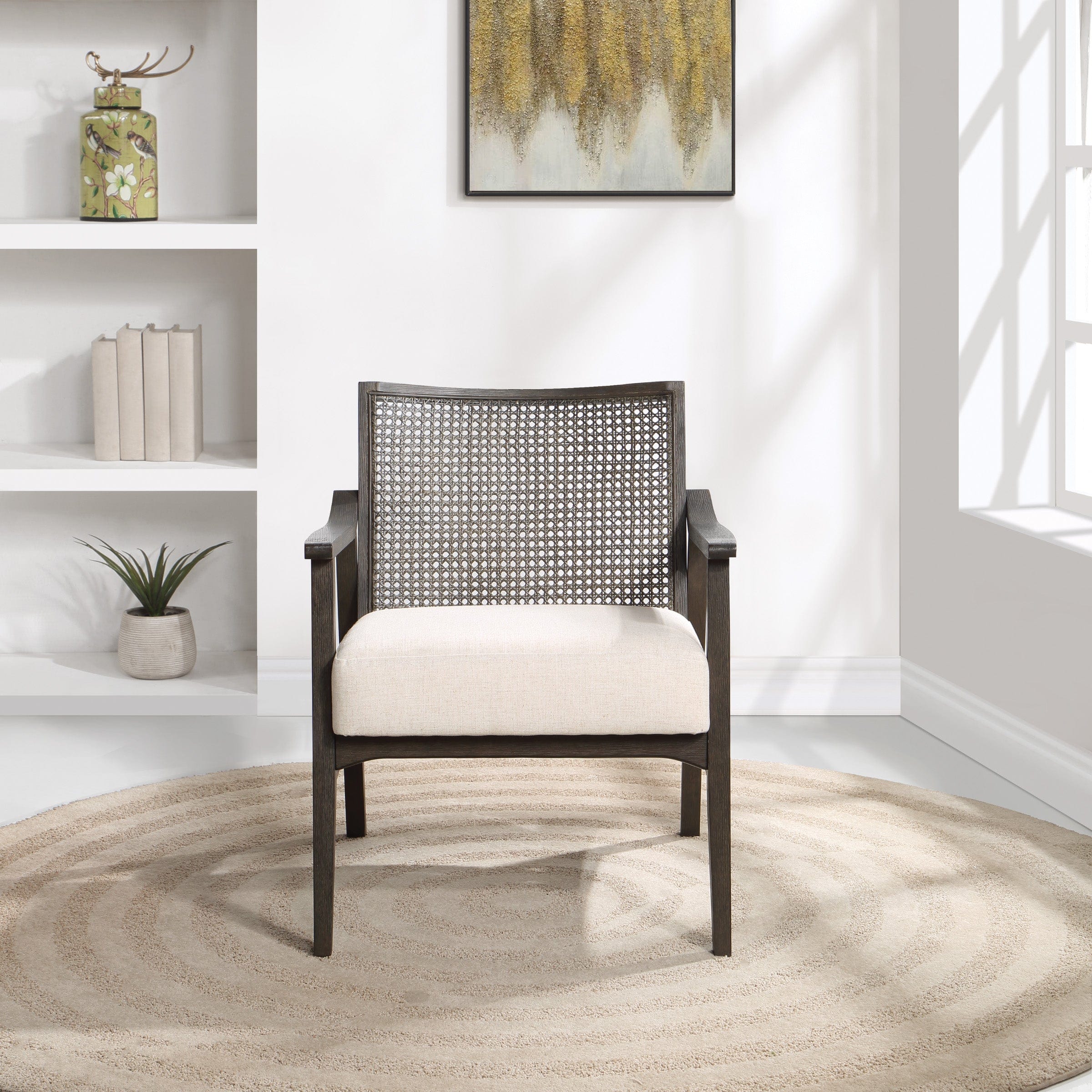 Office Star Lantana Cane Back Arm Chair [LNT511] - Image 5