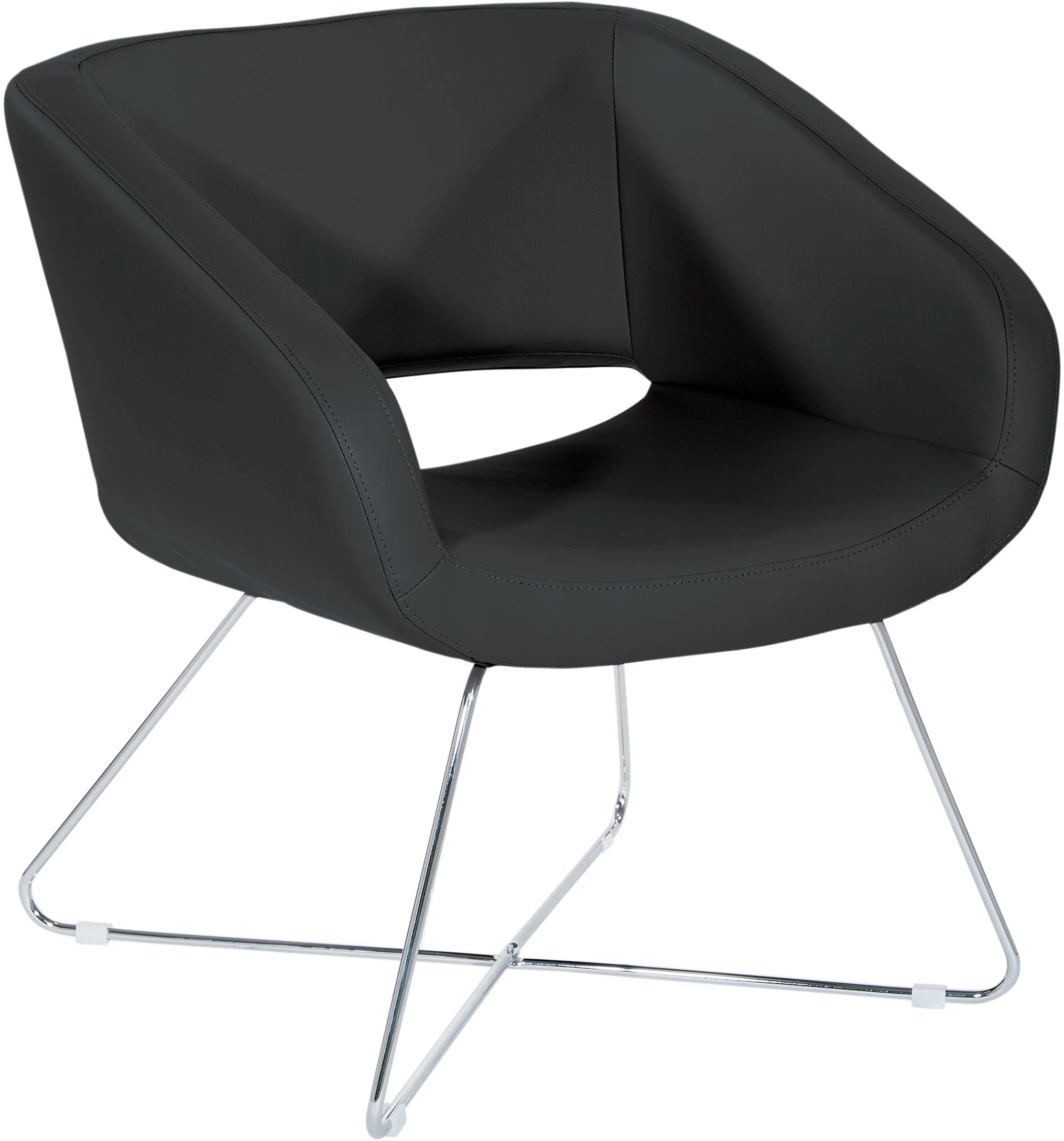 Office Star Faux Leather Lounge Chair [LRL] - Image 3
