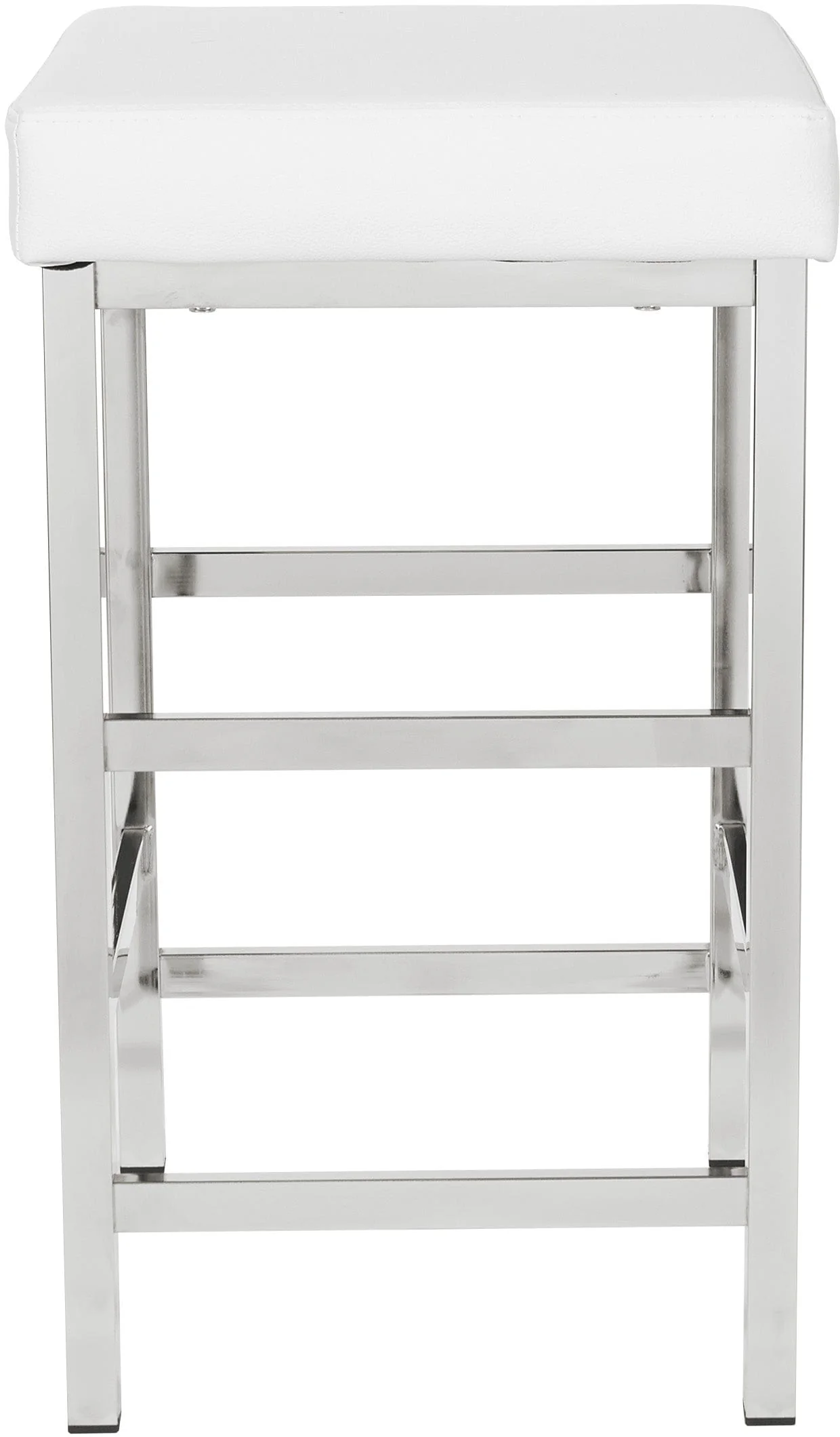 Office Star Polished Chrome Backless Stool [MET13] - Image 6