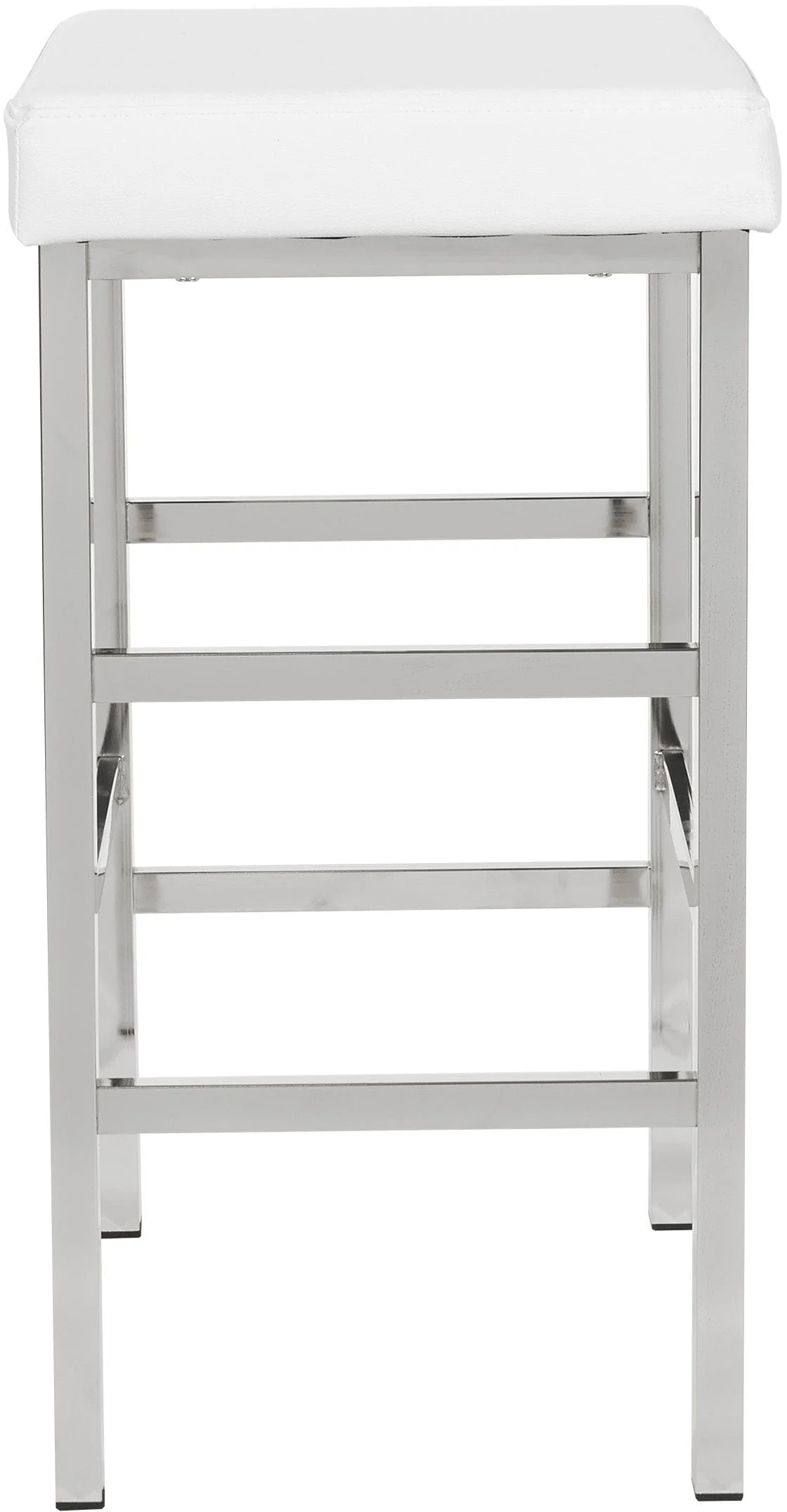 Office Star Polished Chrome Backless Stool [MET13] - Image 8