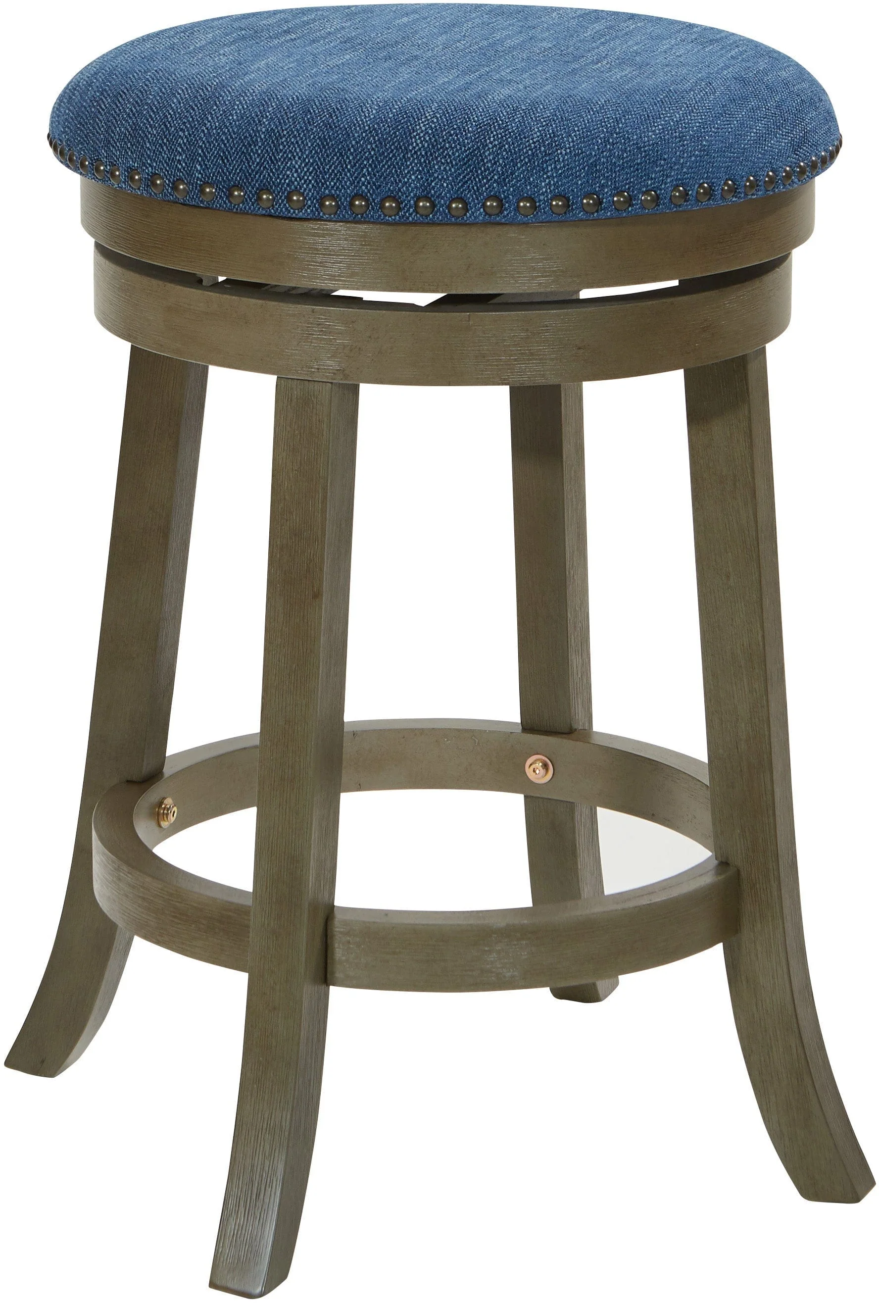 Office Star Round Backless Swivel Stool, 2-Pack [MET17] - Image 4