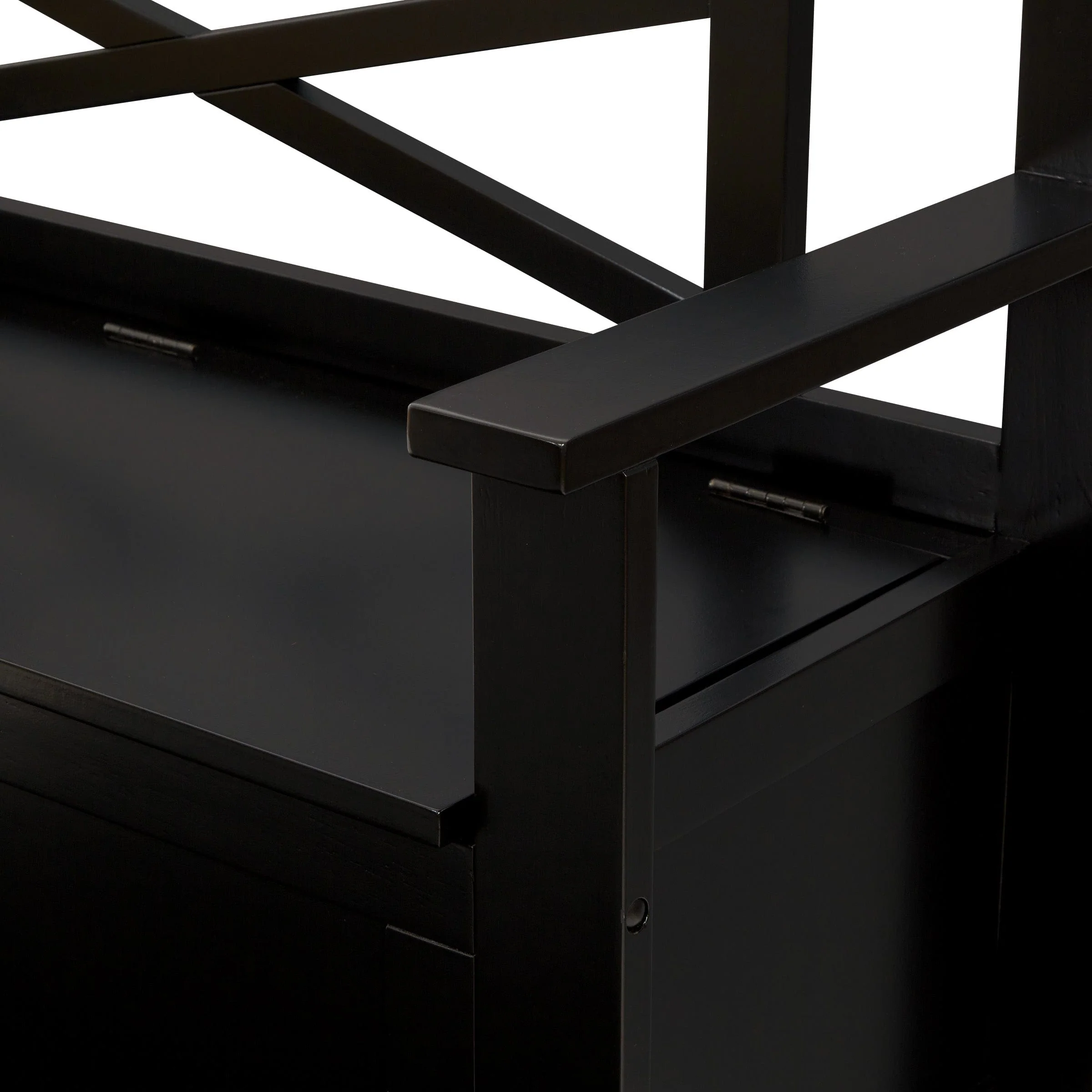 OSP Designs Metro Entry Way Bench Black [MET42] - Image 25