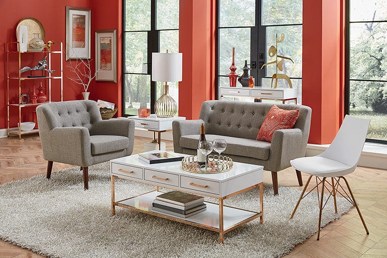Office Star Mill Lane Chair and Loveseat Set [MLL3] - Image 5