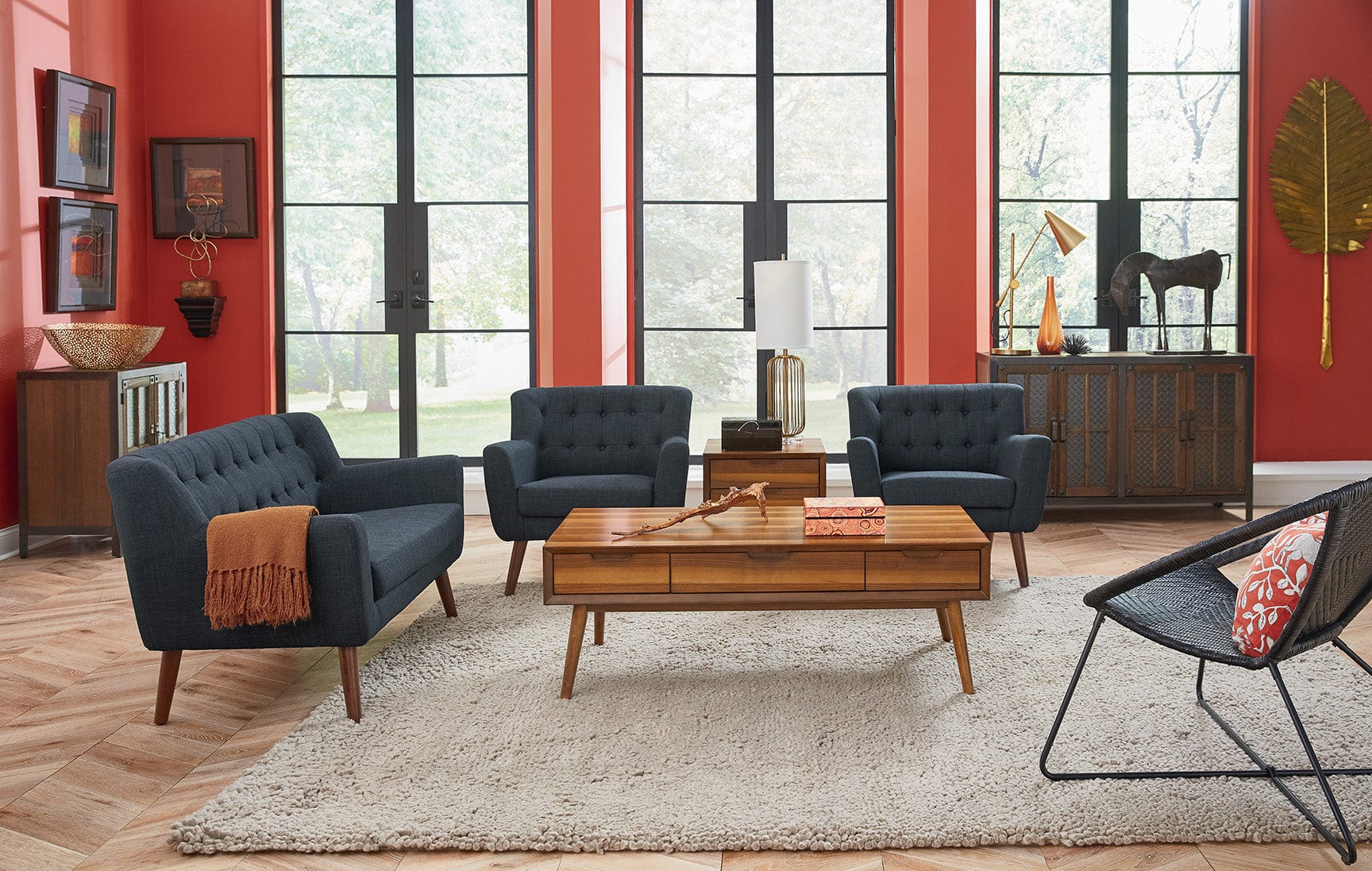 Office Star Mill Lane Chair and Loveseat Set [MLL3] - Image 9