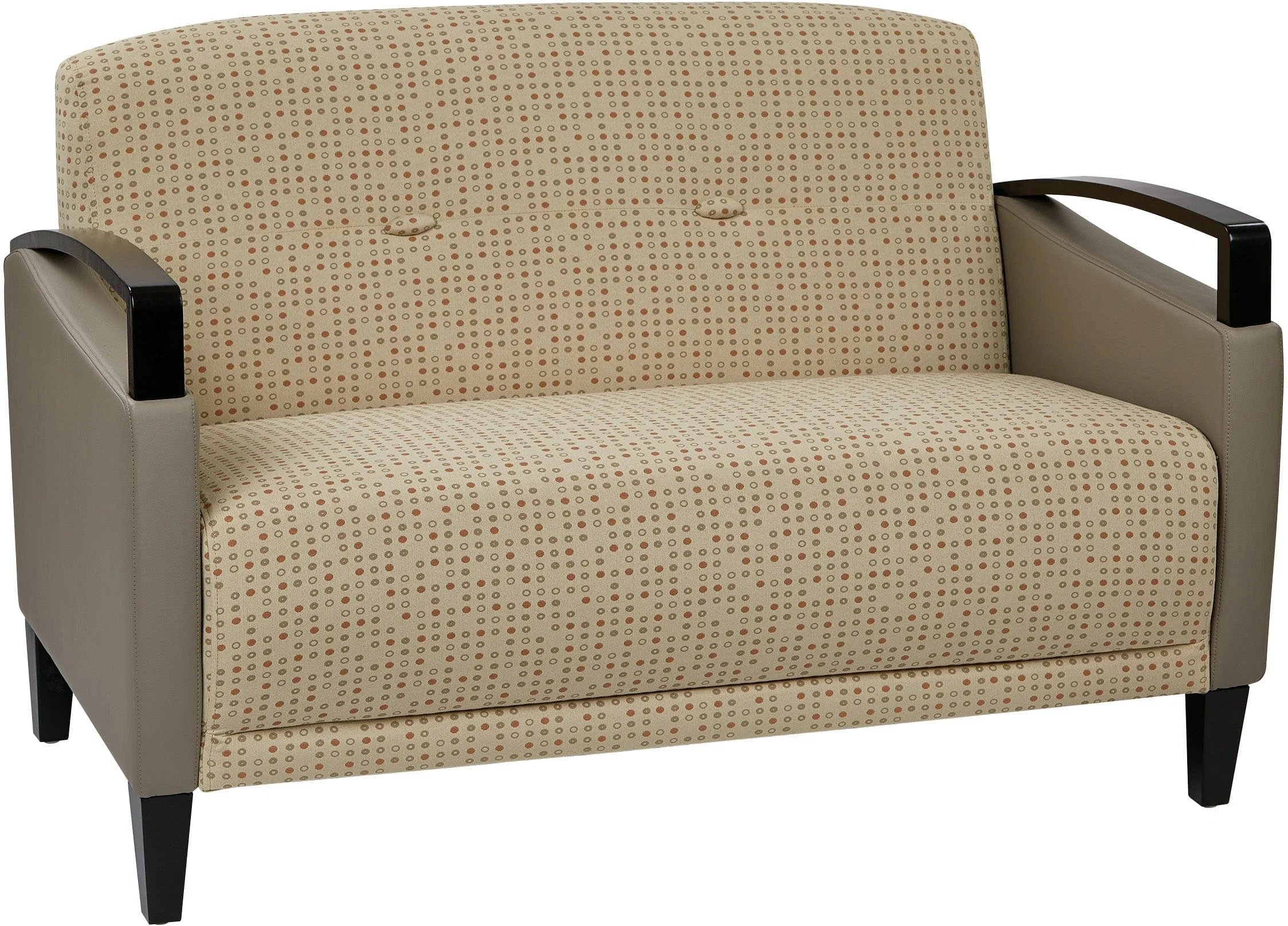 Office Star Main Street 2-Tone Custom Fabric Loveseat [MST52]