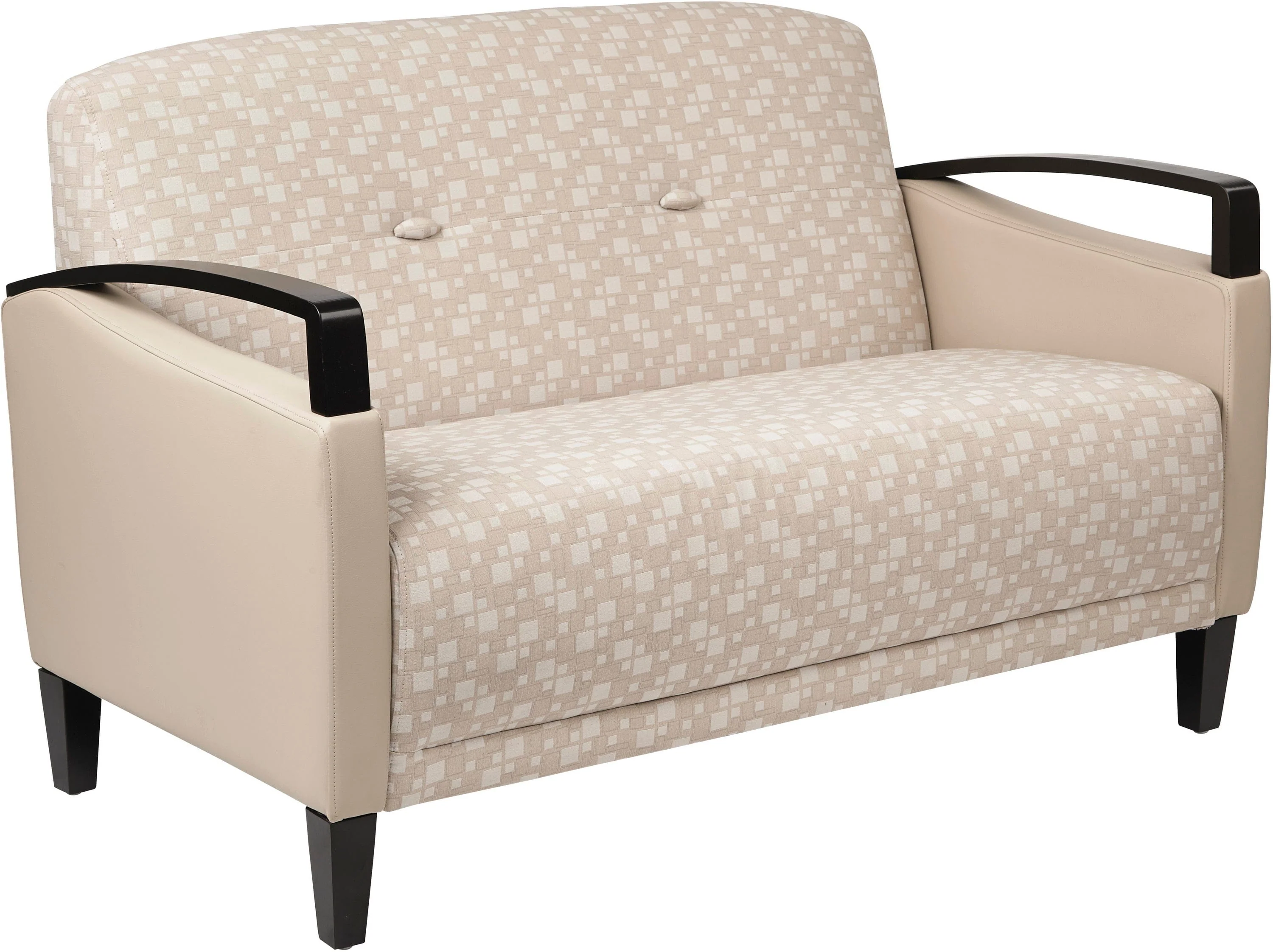 Office Star Main Street 2-Tone Custom Fabric Loveseat [MST52] - Image 3
