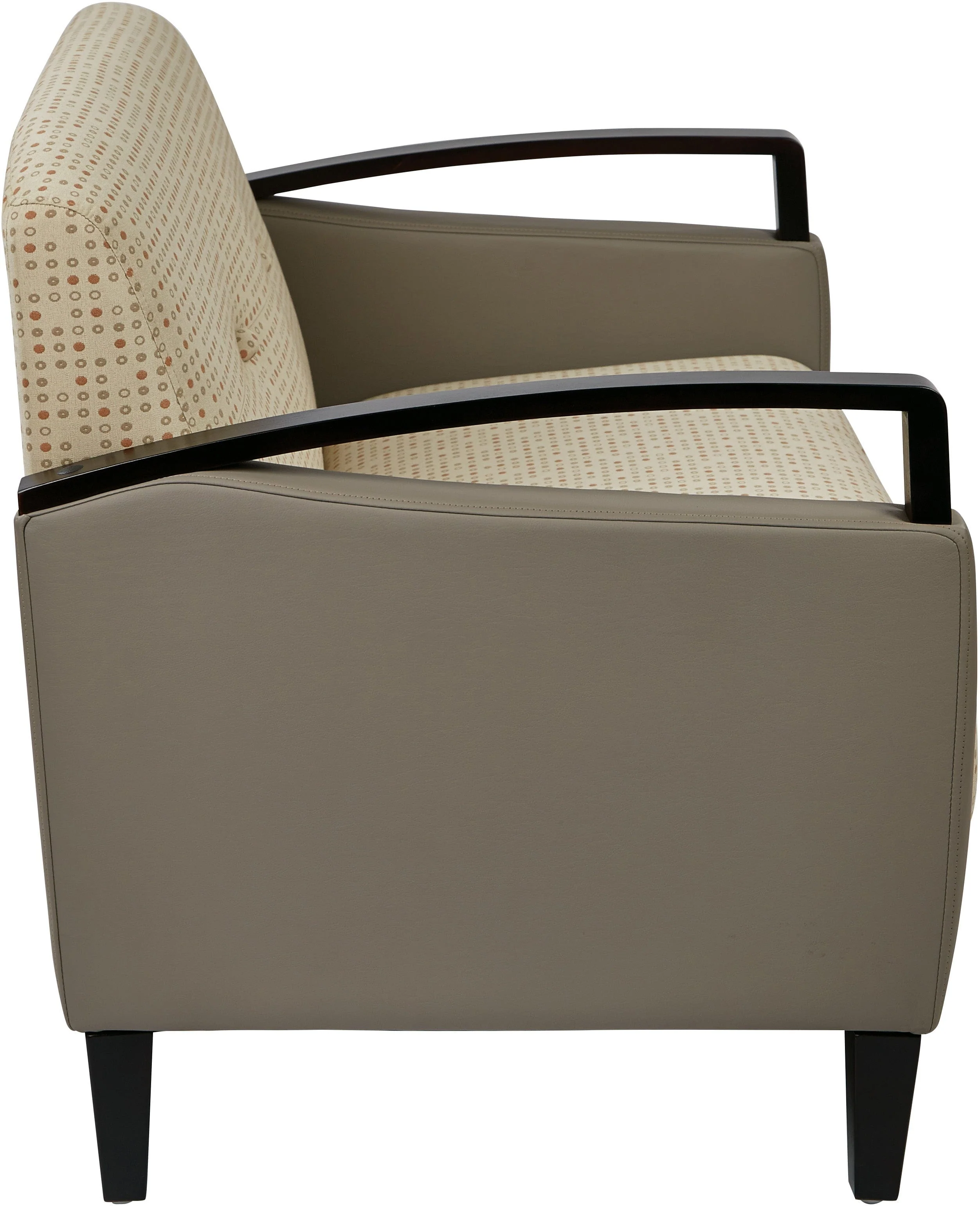 Office Star Main Street 2-Tone Custom Fabric Loveseat [MST52] - Image 4