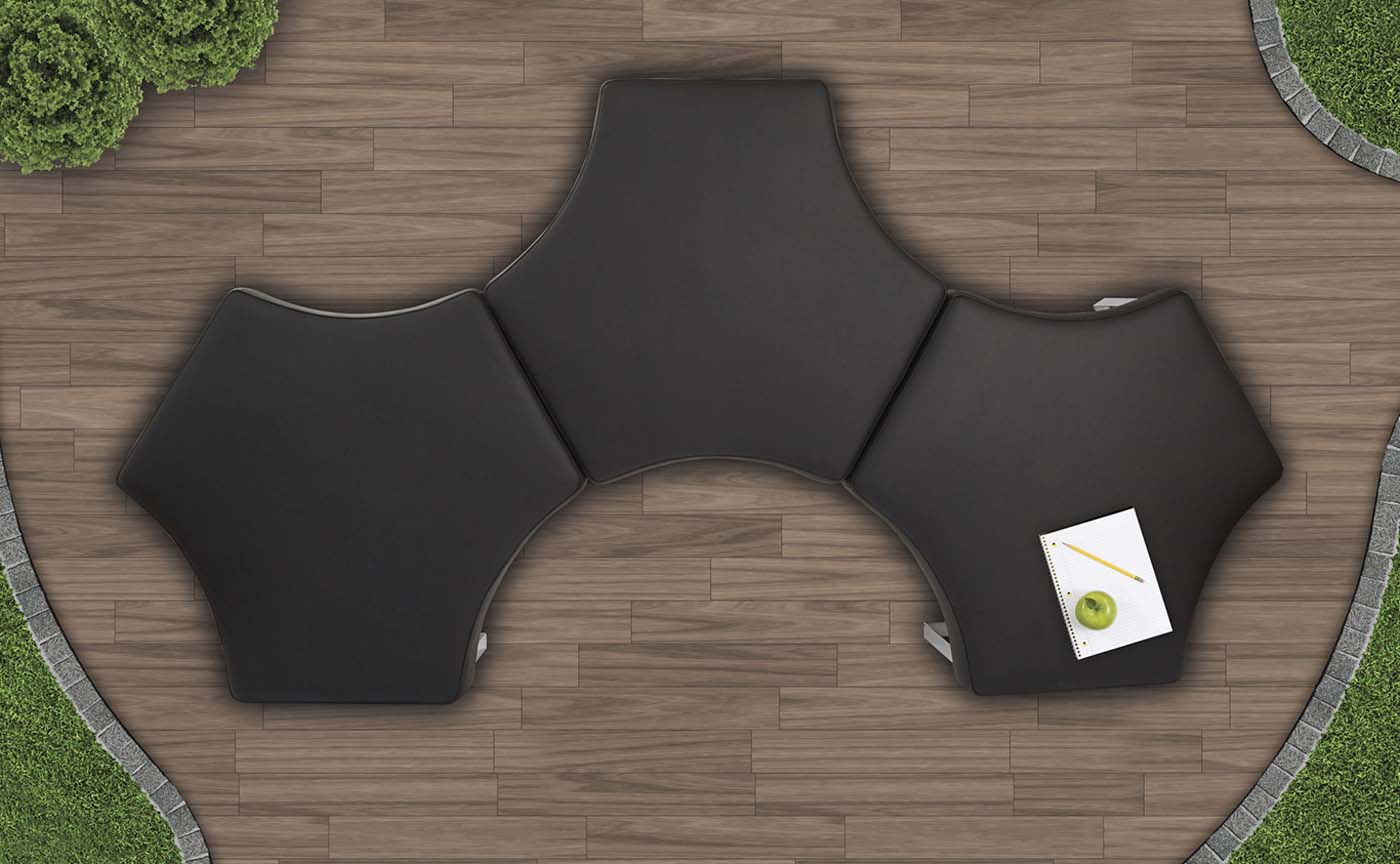 Office Star OSP Furniture® Meetup Lounge Module Fabric [MUP51] - Image 3