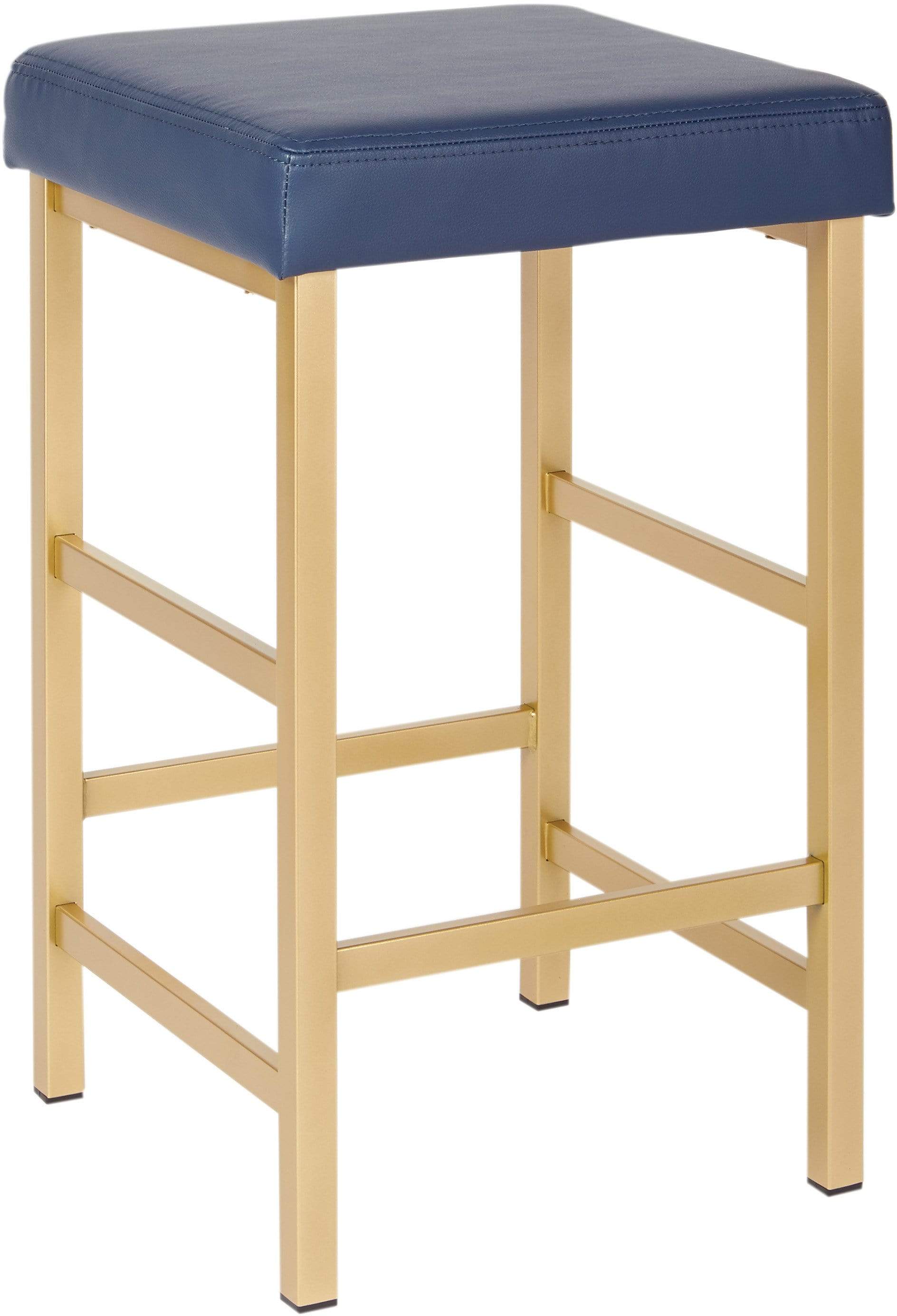 Office Star OSP Designs 26" Gold Backless Stool [MET1326G] - Image 3