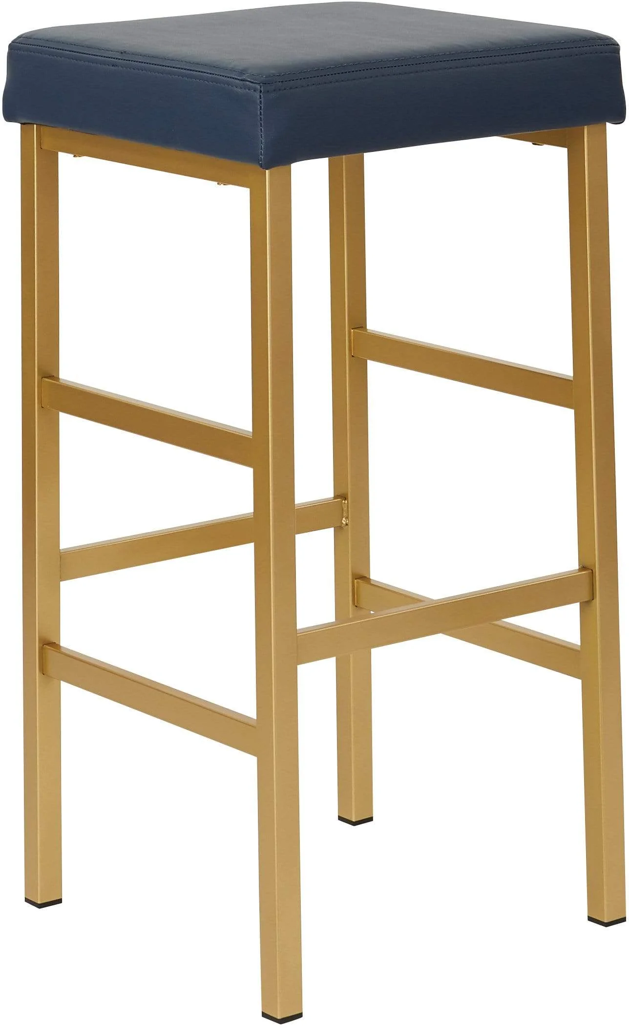 Office Star OSP Designs 30" Gold Backless Stool [MET1330G] - Image 3