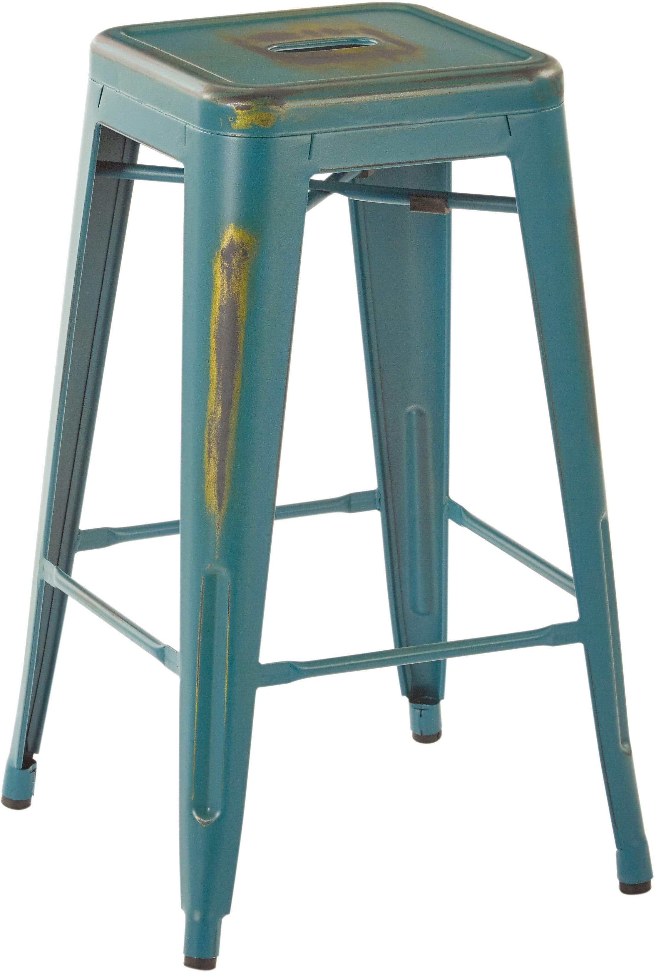 Office Star Bristow 26" Antique Metal Stool, 2-Pack [BRW3026A2] - Image 12